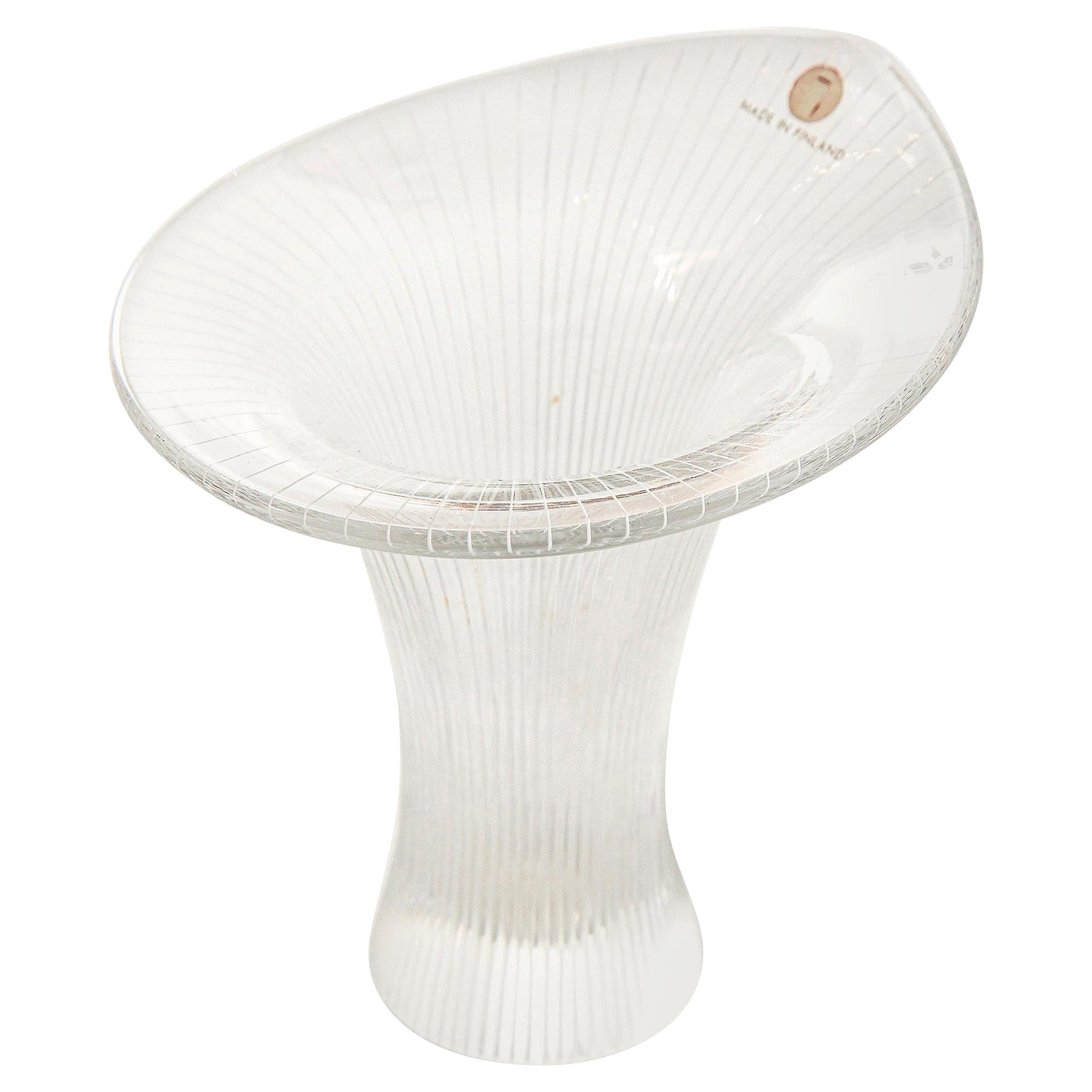 Vase by Tapio Wirkkala, Scandinavian Midcentury Design, "Kantarelli", Finland