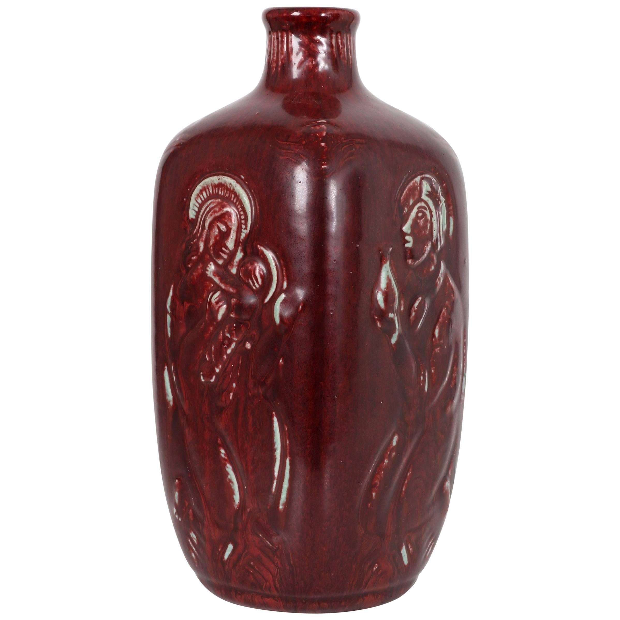 Vase by the Danish Ceramist Jais Nielsen For Sale