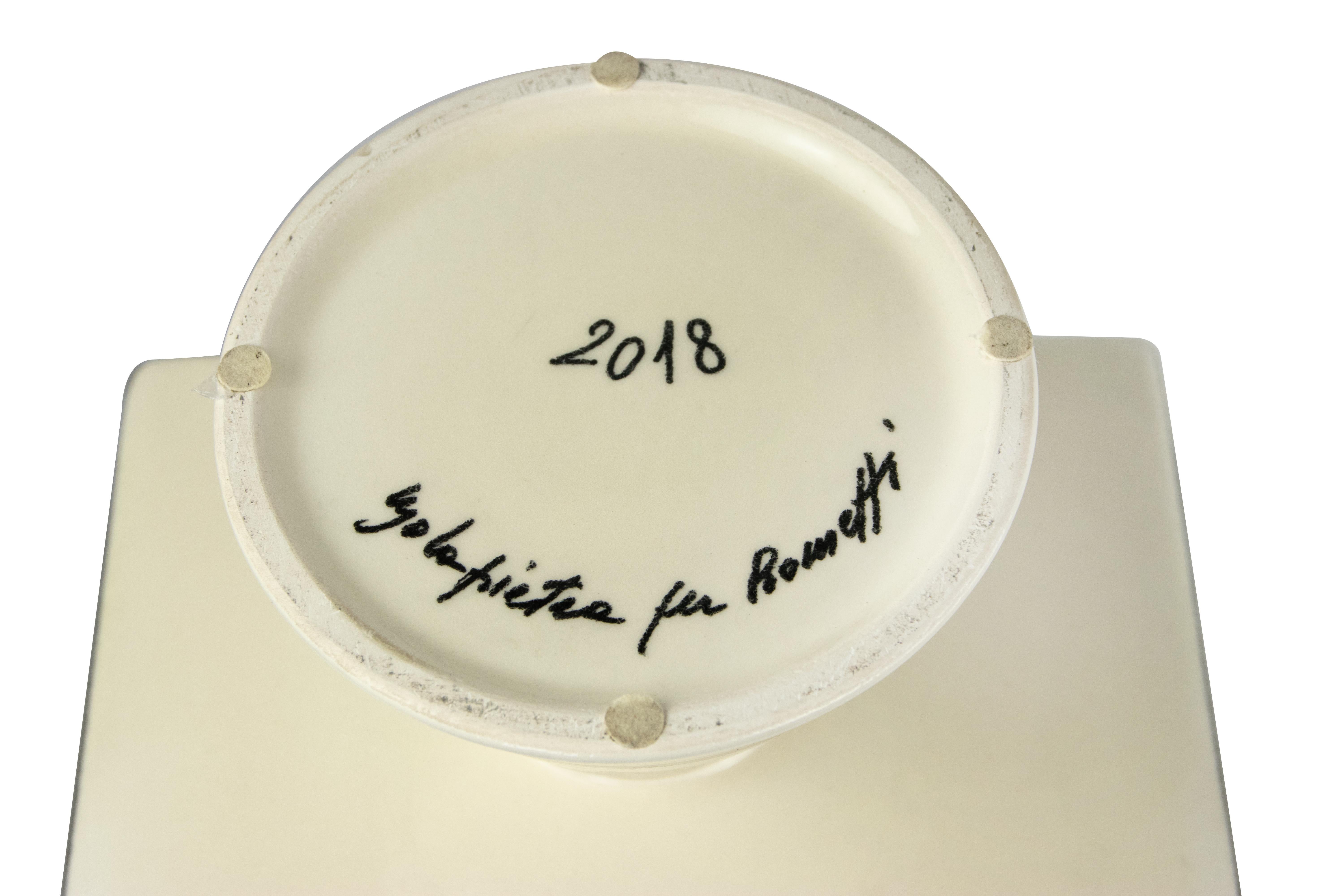 Contemporary Vase by Ugo La Pietra for Rometti Ceramiche, Italy 2018 For Sale