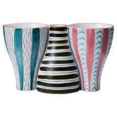 Vase/candlestick 
Snurran
 By Stig Lindberg for Gustavsberg Sweden, 1940s