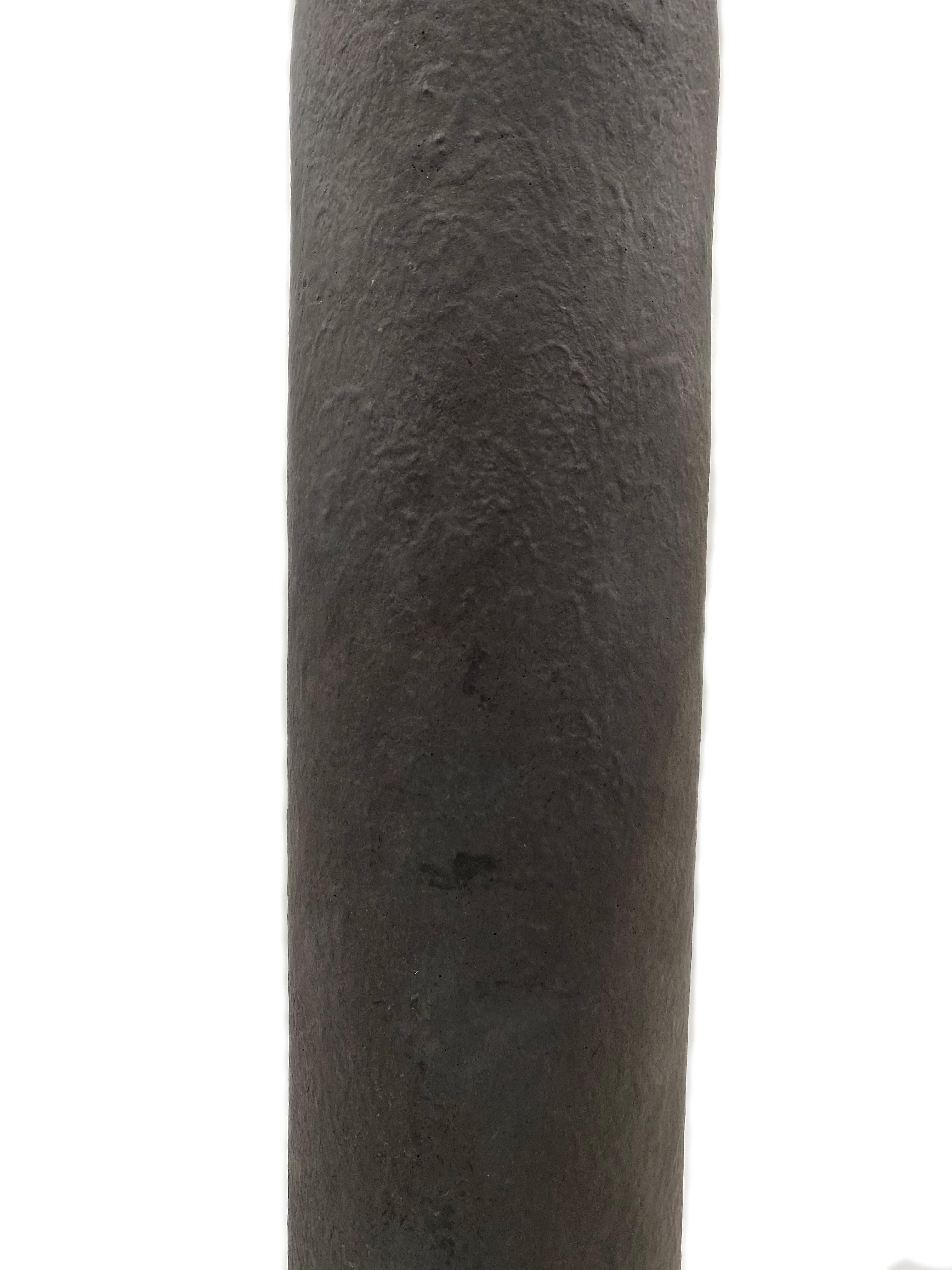 Enameled Vase Carbon III, Jean François Reboul For Sale