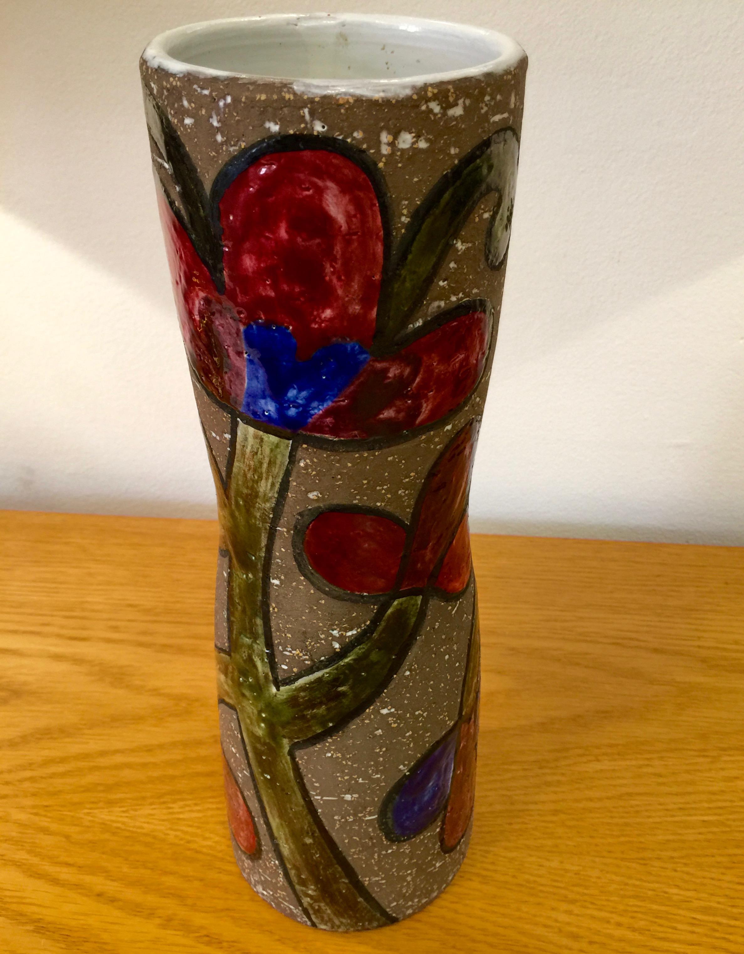 Mid-Century Modern Vase Cardus by Mari Simmulson for Upsala Eleby 1967 For Sale