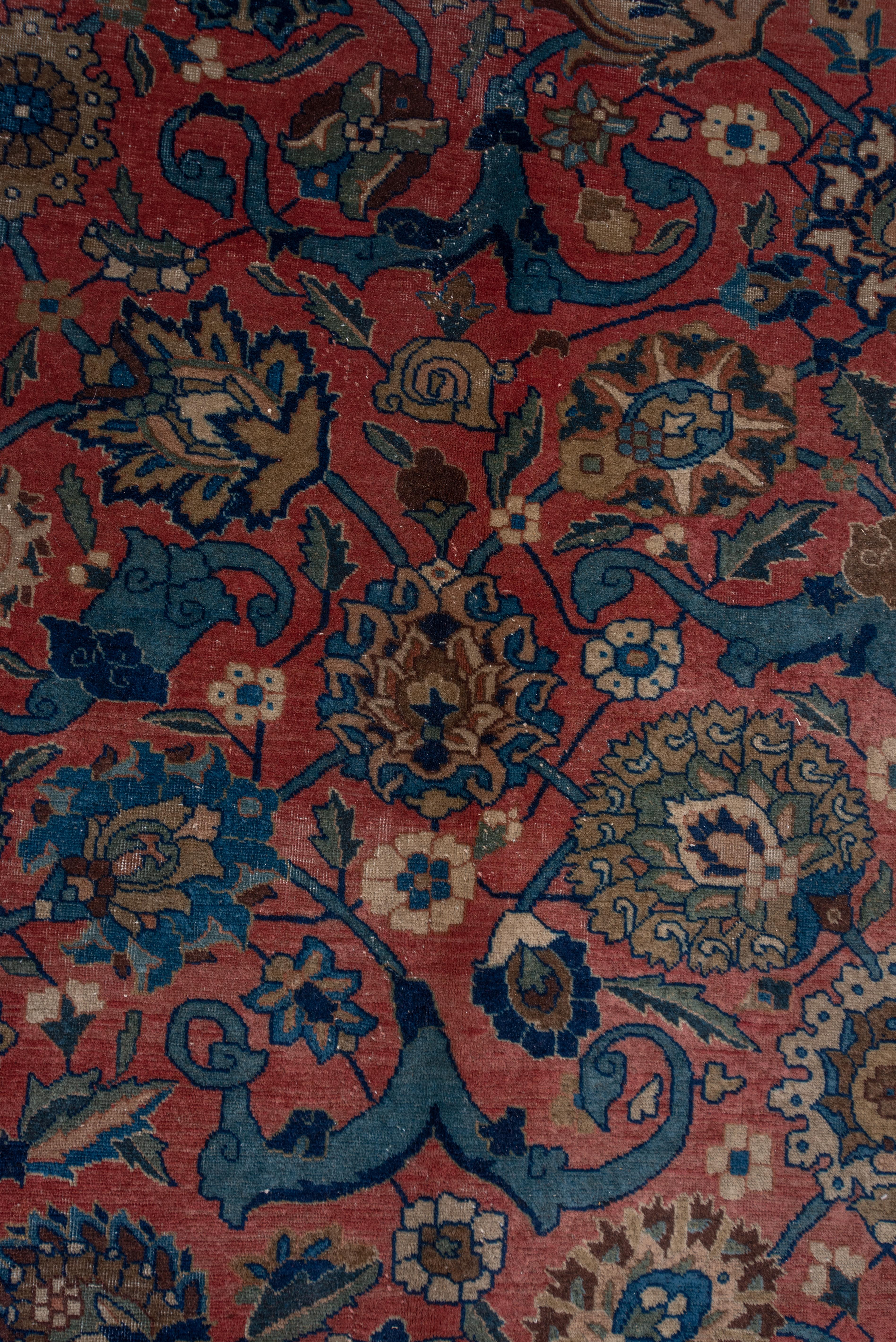 Wool Vase Carpet Pattern Antique Tabriz Rug
