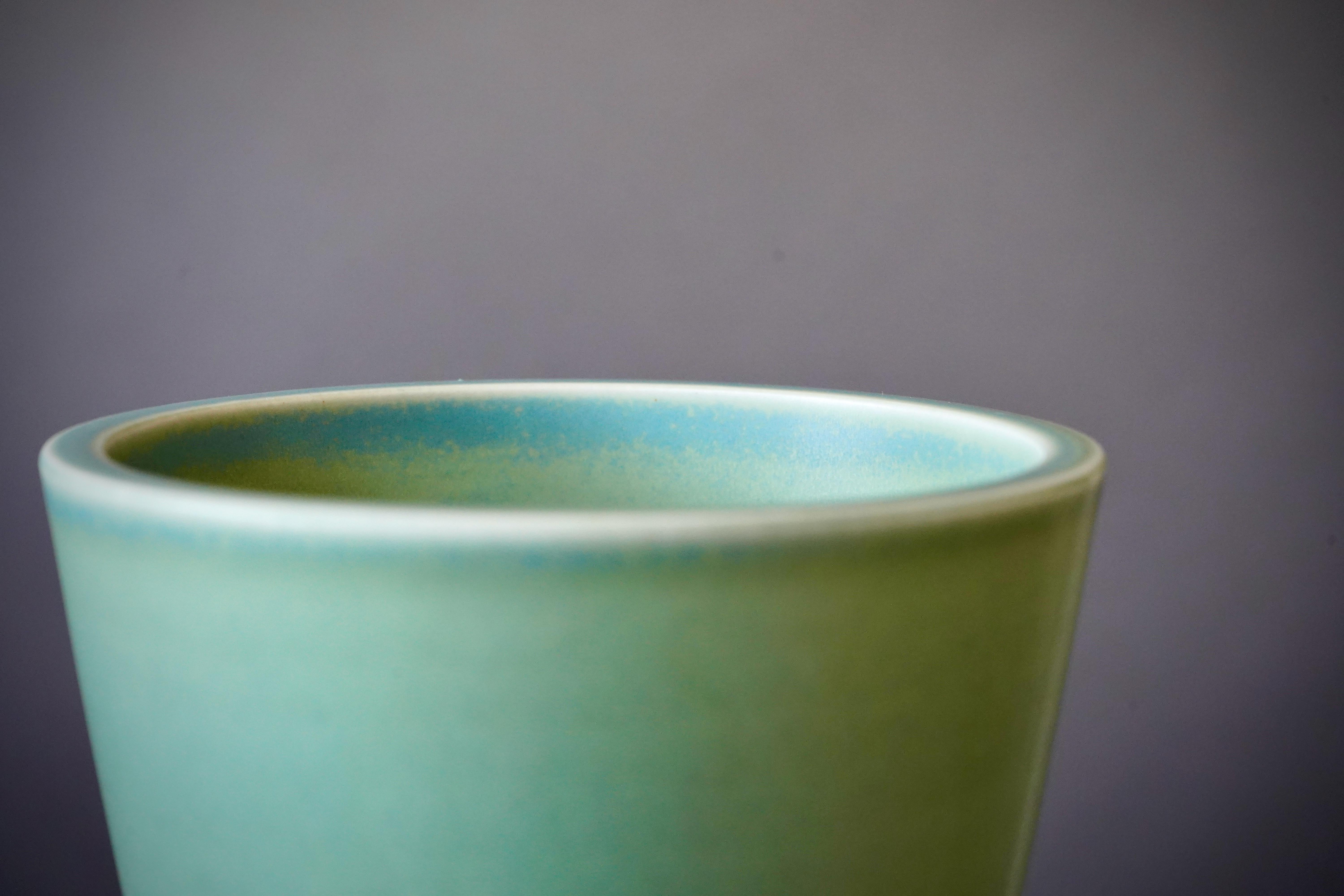 Vase 'Celadon' by Wilhelm Kåge for Gustavsberg Studio, Sweden, 1940s For Sale 1