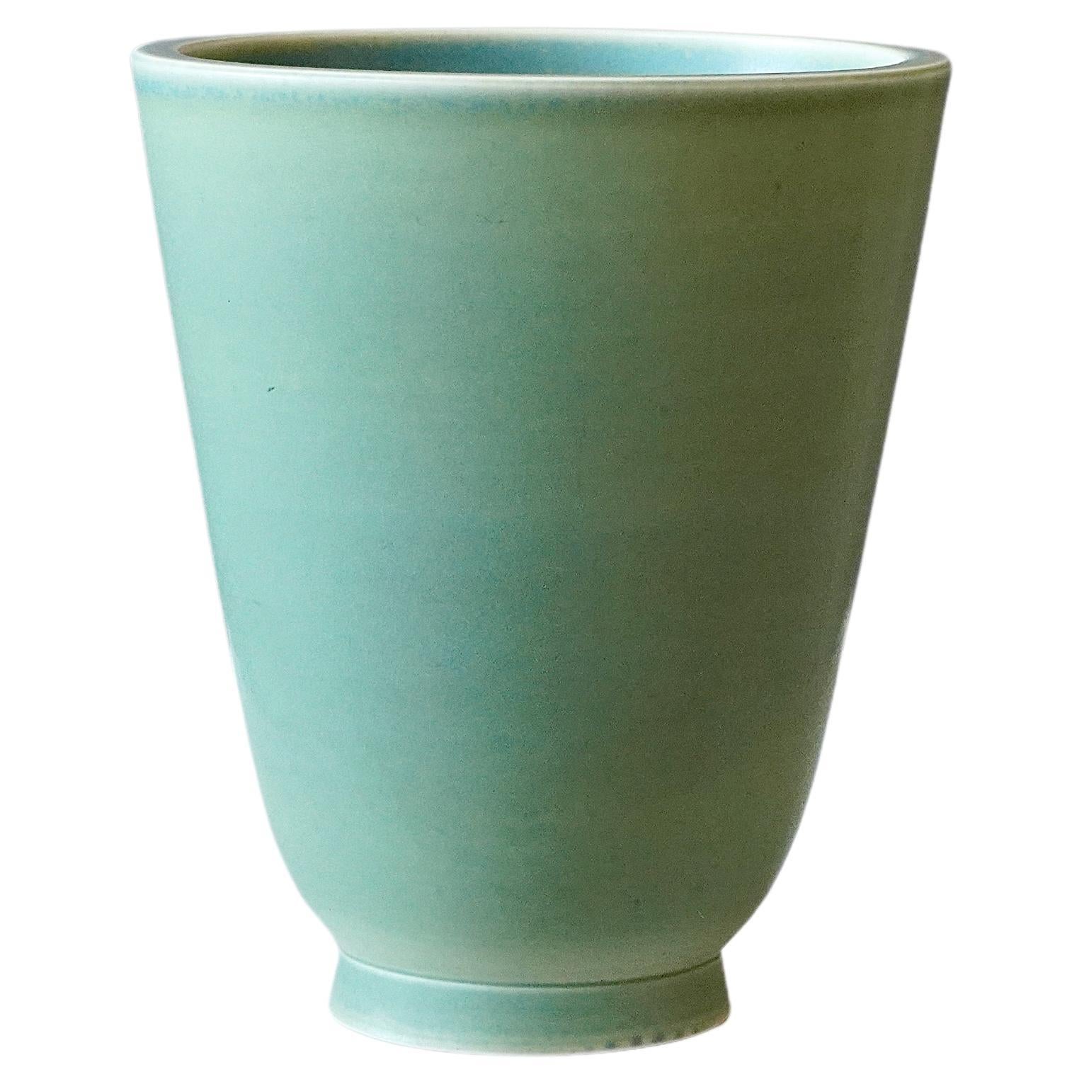 Vase 'Celadon' by Wilhelm Kåge for Gustavsberg Studio, Sweden, 1940s For Sale