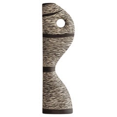 Vase Ceramic Hand Painted Limited edition Black and White - Lea