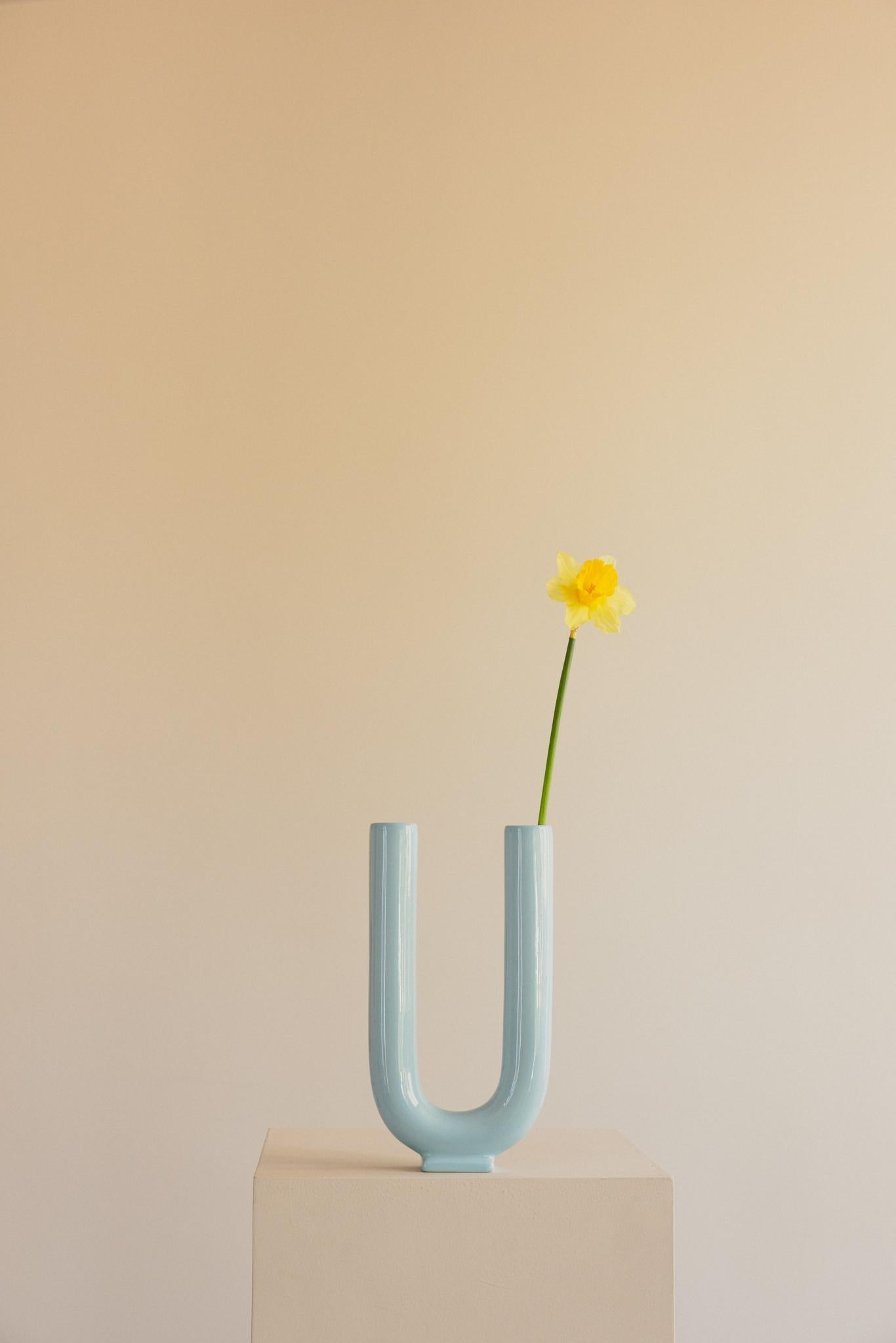 The Ceramic Collection by Valeria Vasi showcases an inspired blend of modern artistry and natural, earthy elements. Each vase in this collection is crafted from high-quality stoneware, hand-painted with various finishes, and carefully molded to