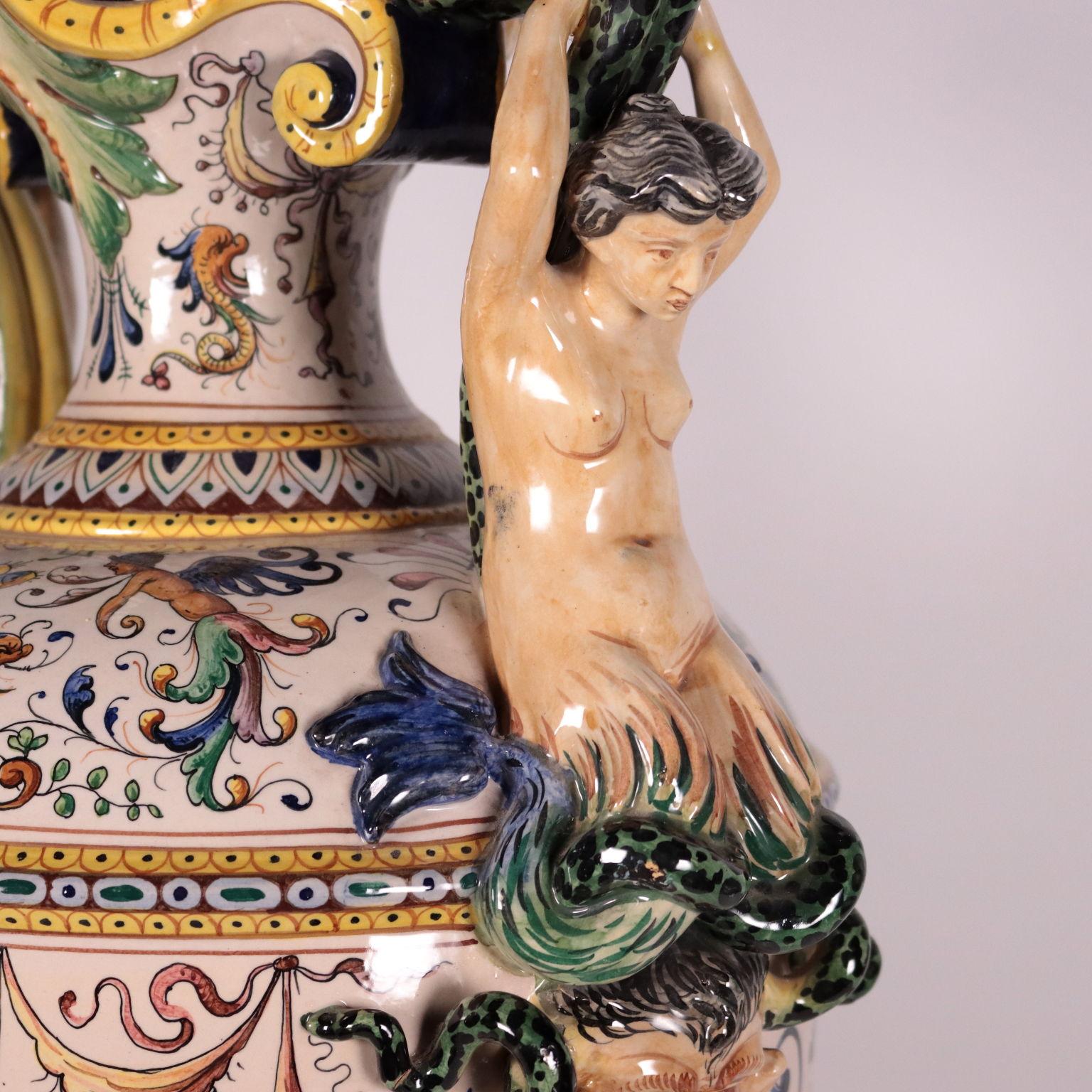 Vase Ceramic, Italy Late '800 Early '900 3
