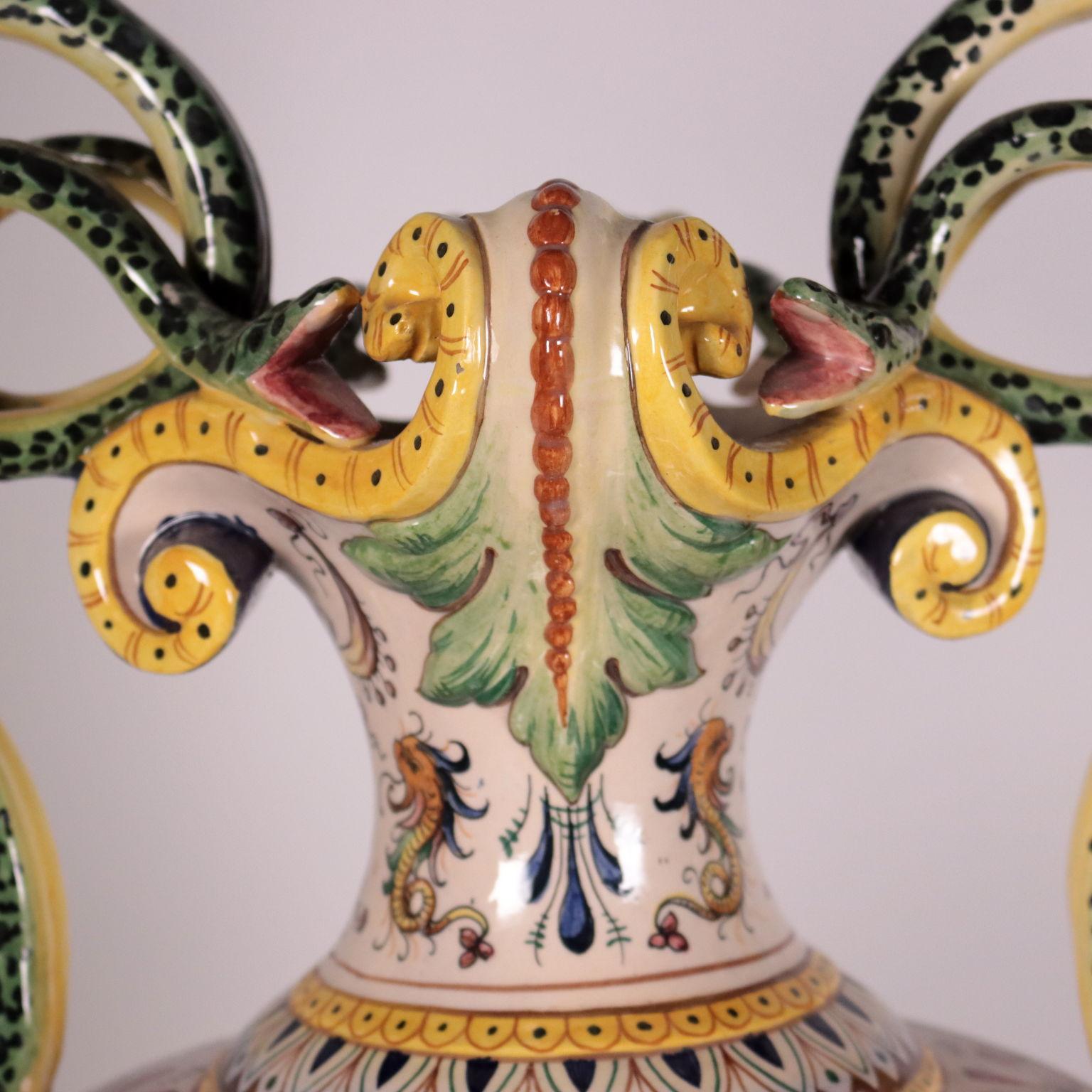 Italian Vase Ceramic, Italy Late '800 Early '900