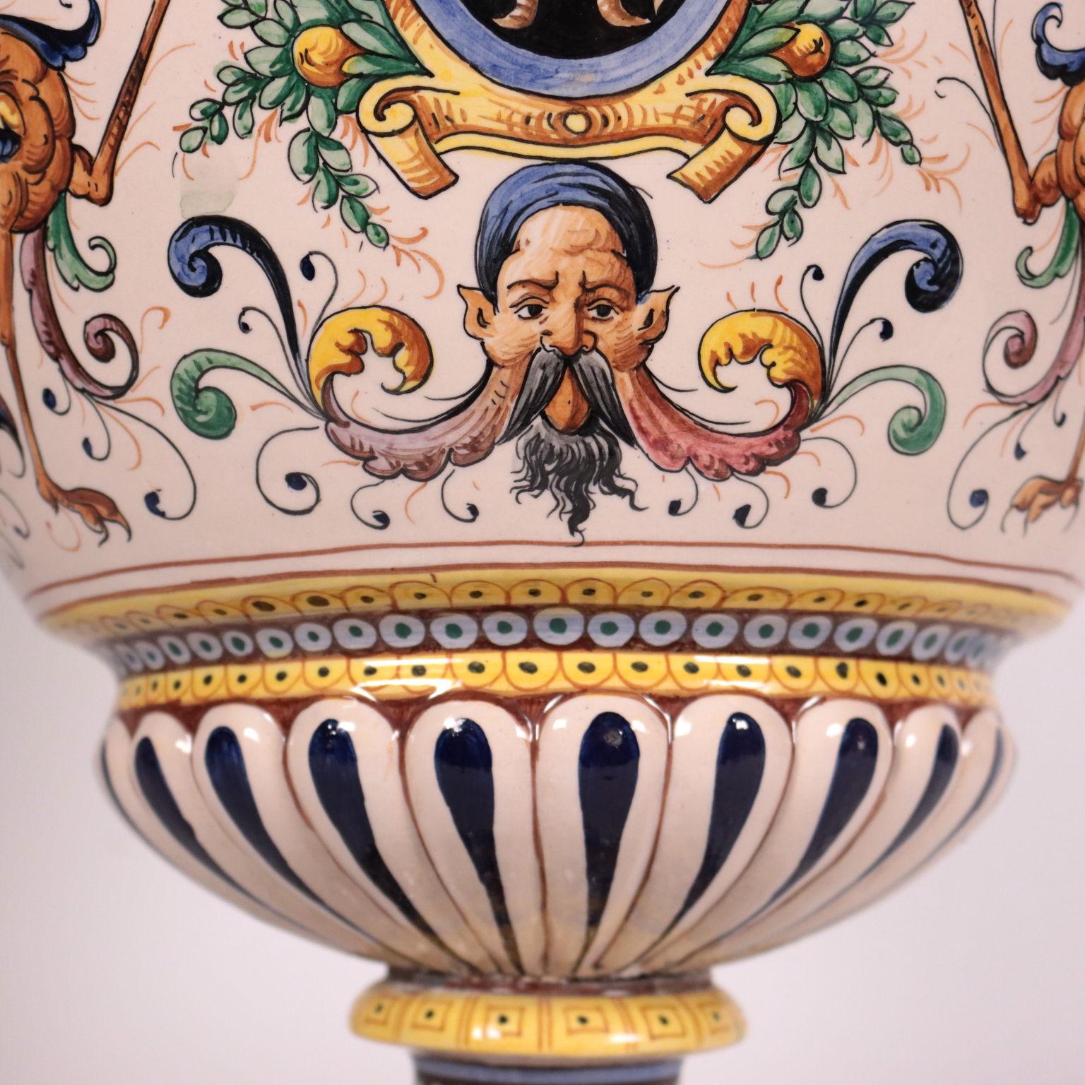 Vase Ceramic, Italy Late '800 Early '900 1