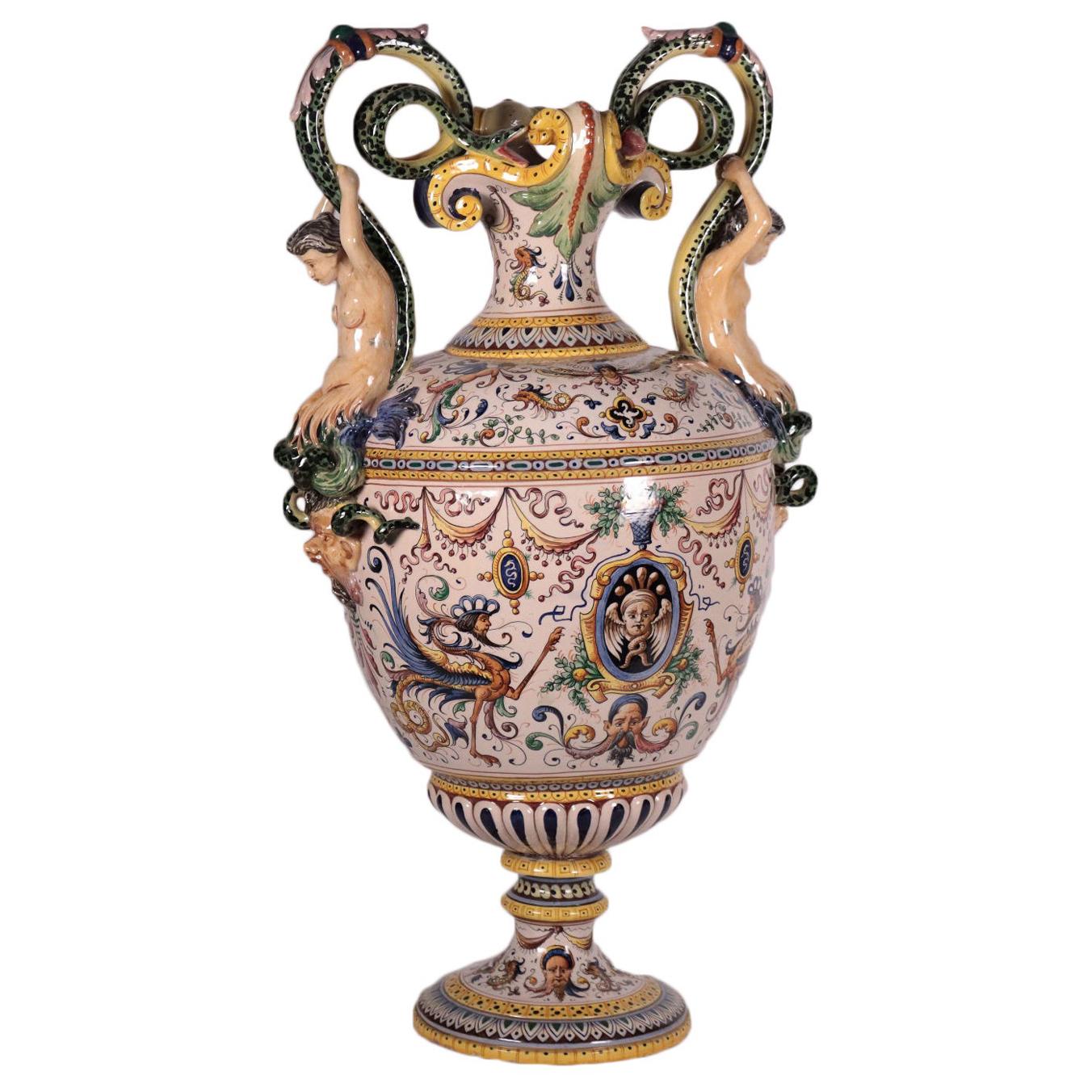 Vase Ceramic, Italy Late '800 Early '900
