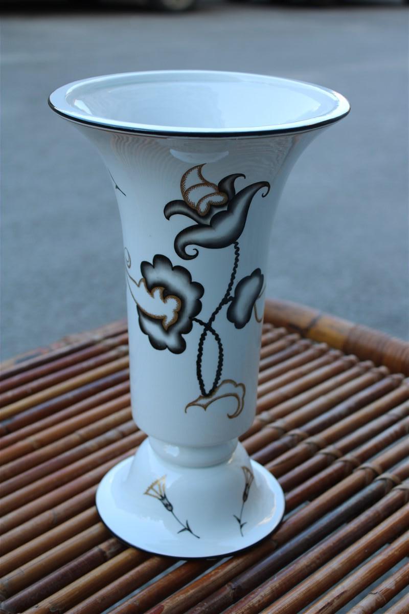 Vase Keramik Lavenia hergestellt in Italien 1930 Guido Andloviz  im Angebot 1