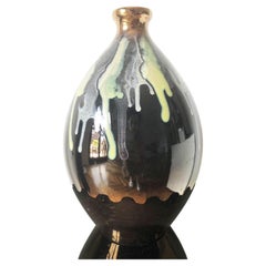 Vase aus Keramik der Kunst von Beppe Del Melo, Kunst