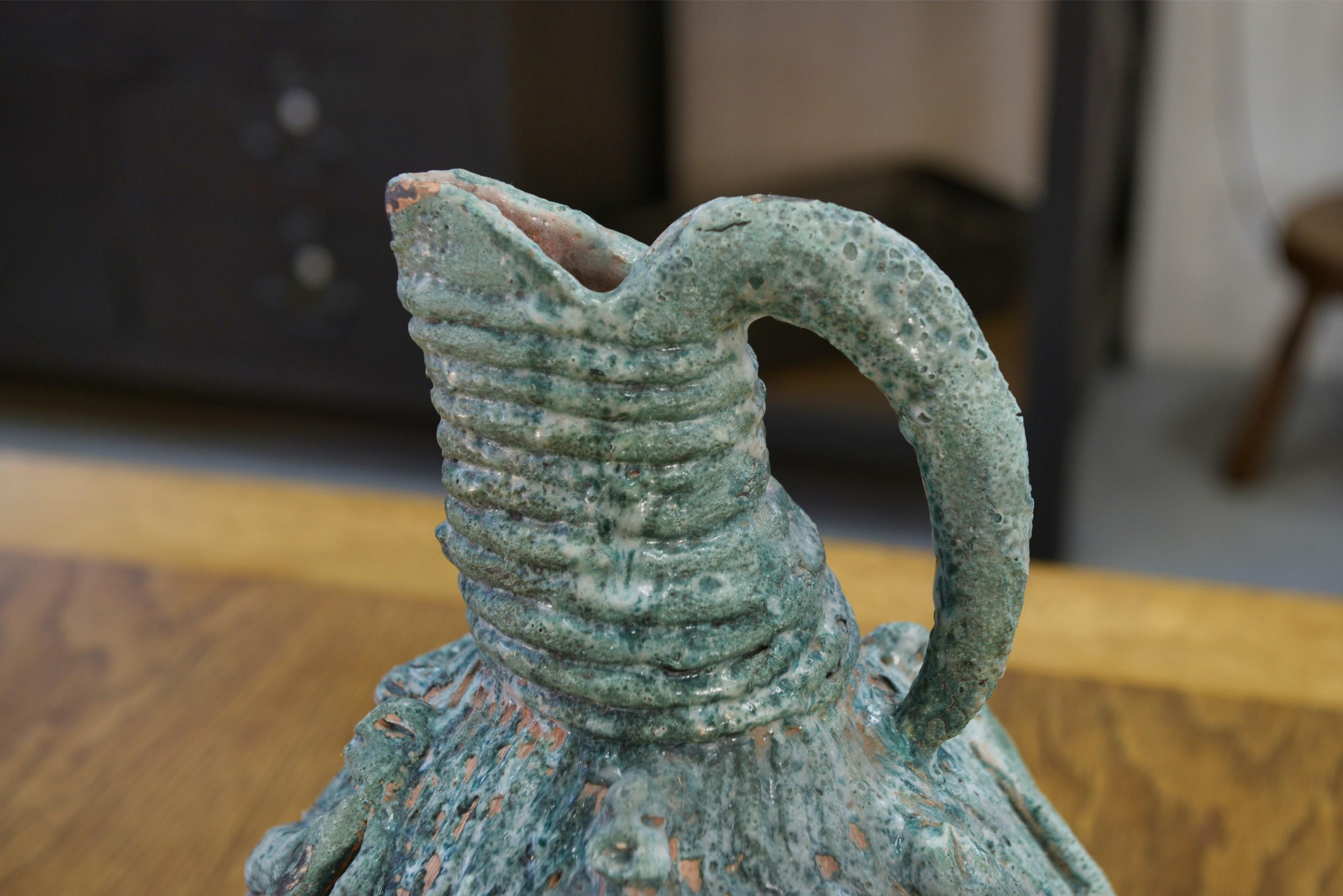 Vase céramique design en terre cuite signé 1968's For Sale 6