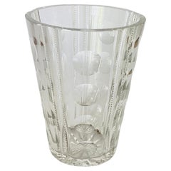 Vase, Champain Cooler in Glass, Art Deco Style, Transparent Color, France, 1940