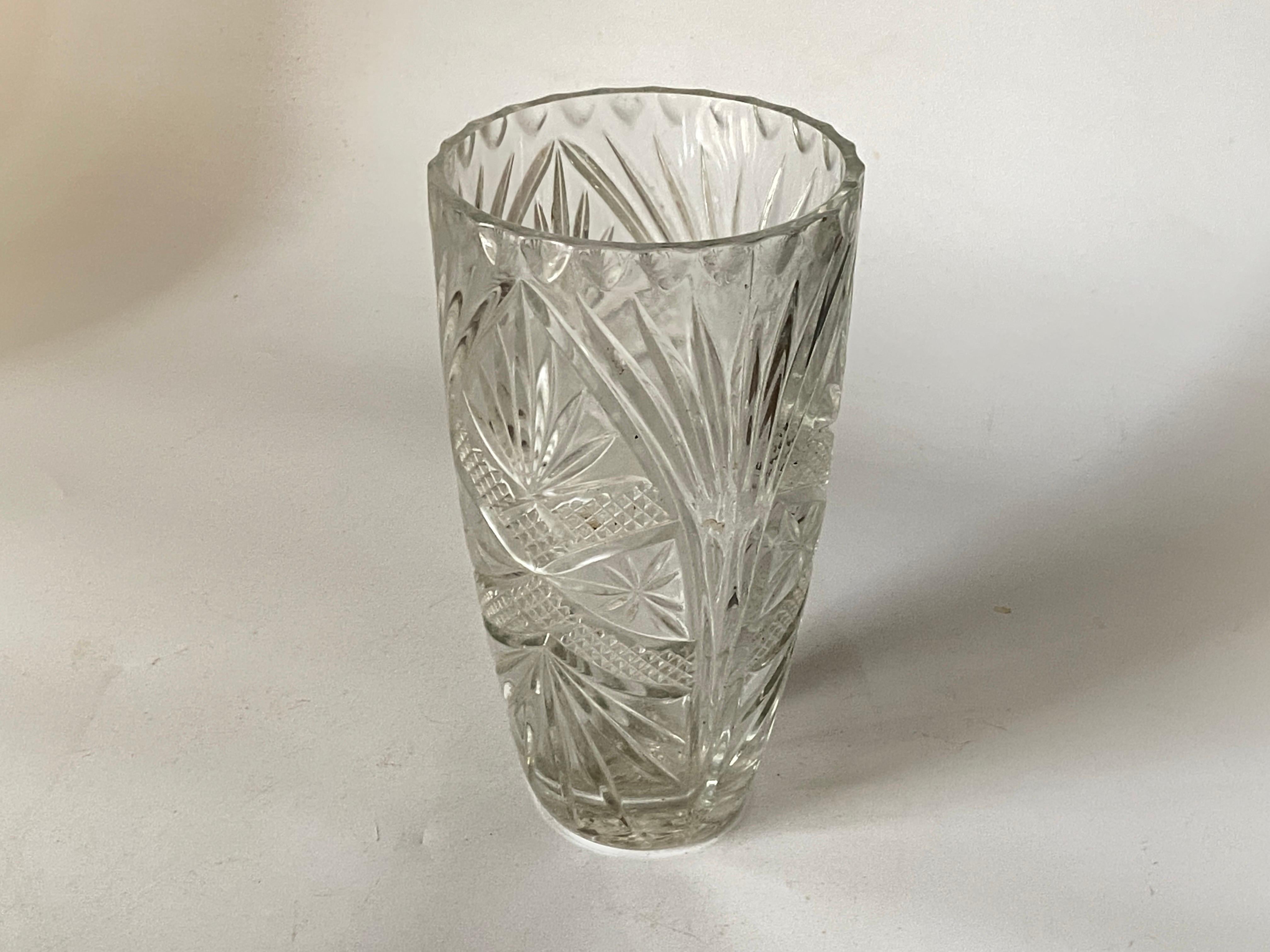 Vase, Champain Cooler in Glass, Art Deco Style, White Color, France, 1940 In Good Condition For Sale In Auribeau sur Siagne, FR