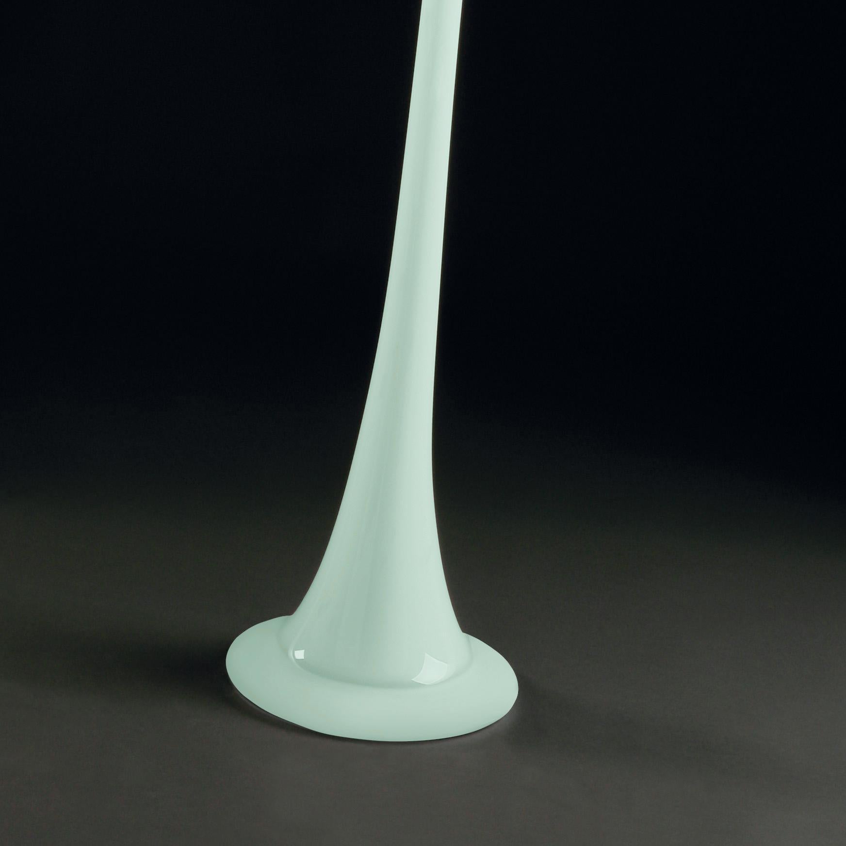 Modern Vase Church, Neo Mint Color, 2020 Trend, in Glass, Italy For Sale