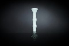 Vase Clex White, in Glass, Italy