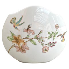 Jarrón Colibri Hutschenreuther En Porcelana, Alemania, Años 80