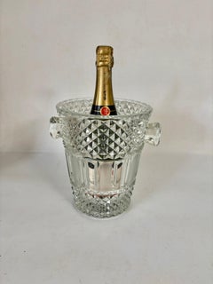 Vase, Crystal champagne bucket, France, 1970