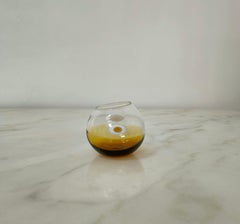 Jarrón Cristal DecorativoObjeto de Scherzer Mid-Century Modern Alemania Años 80