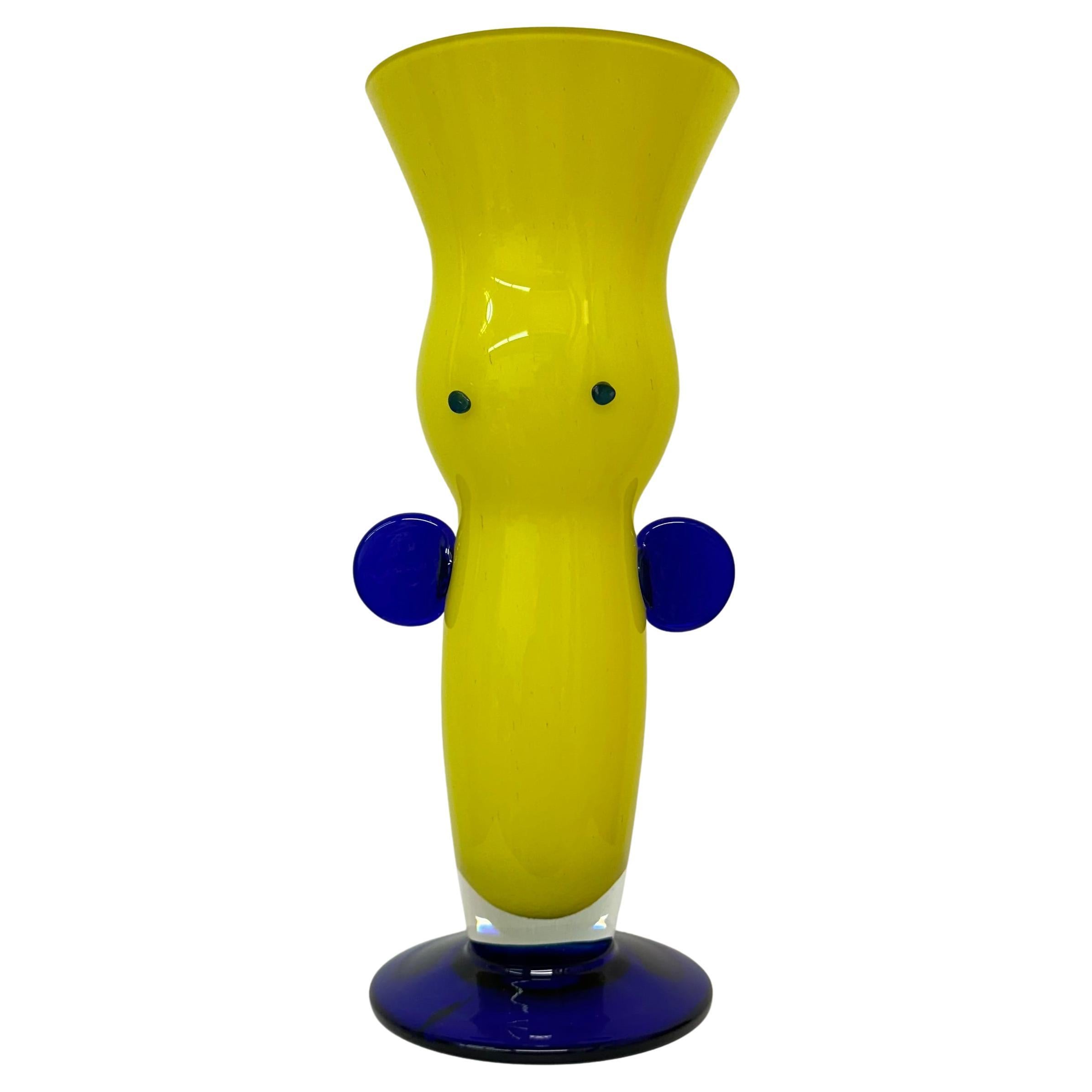 Vase Czech Bohemia Art Glass by Jiří Šuhájek