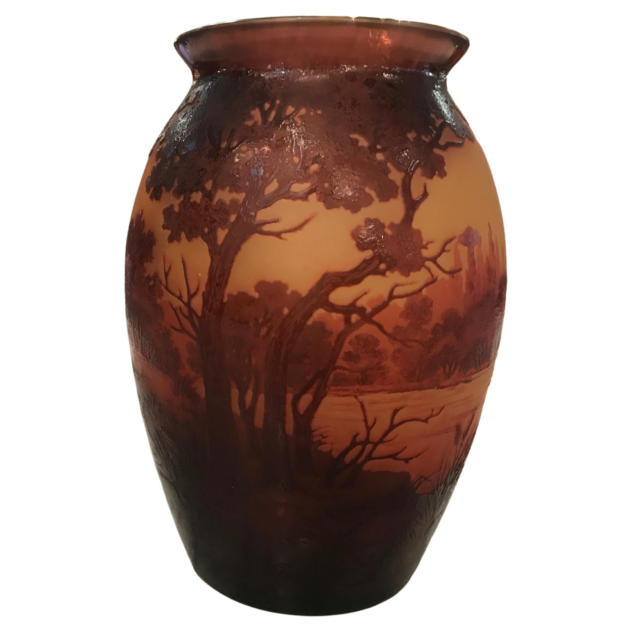 Vase D argental (French) - Style: Jugendstil, Art Nouveau, Liberty, DET For Sale