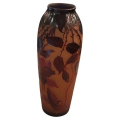 Antique Vase D argental (Rose decoration) , Year, 1900, Jugendstil, Art Nouveau, Liberty