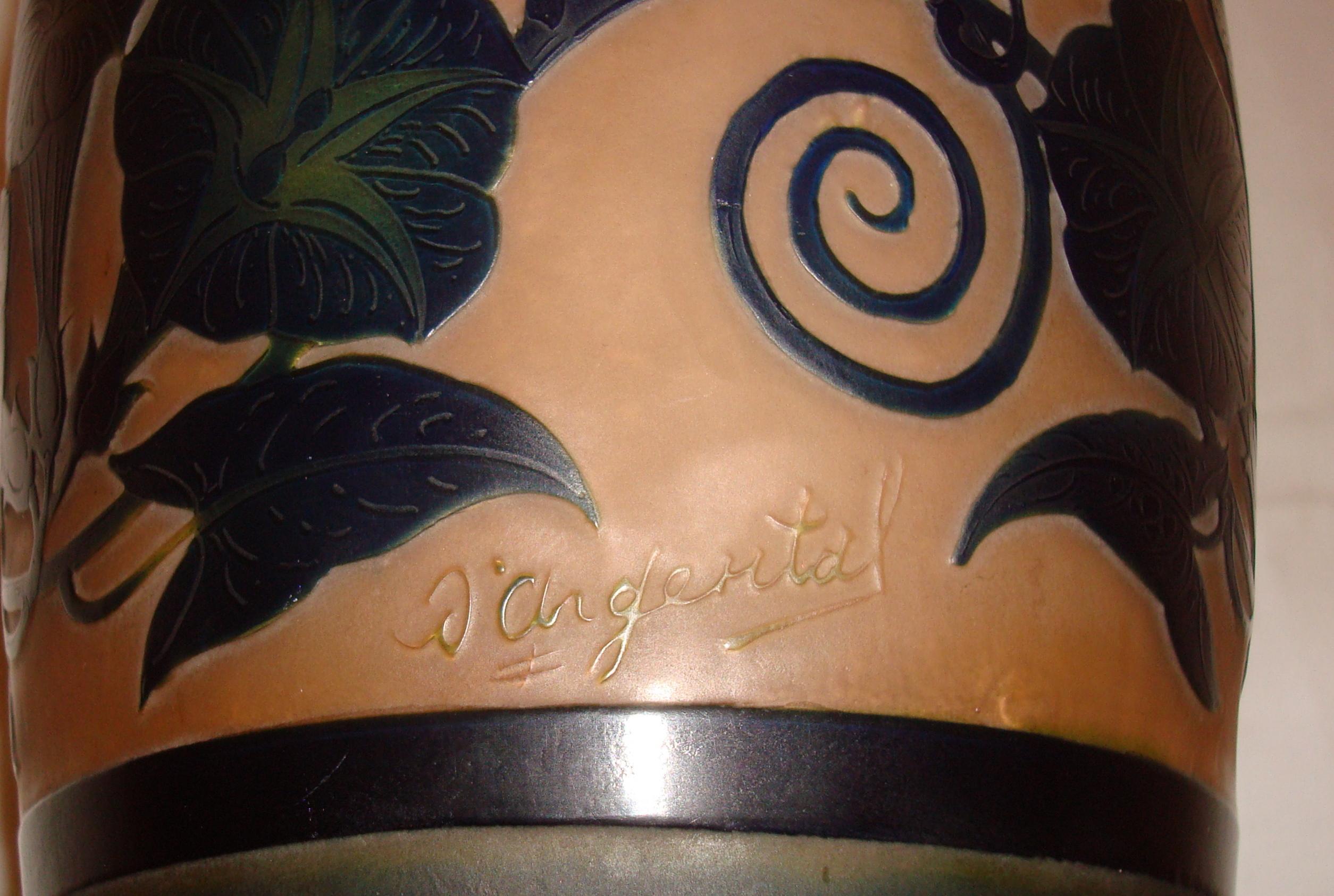 Vase D argental , Year, 1900, Style:  Jugendstil, Art Nouveau, Liberty For Sale 12