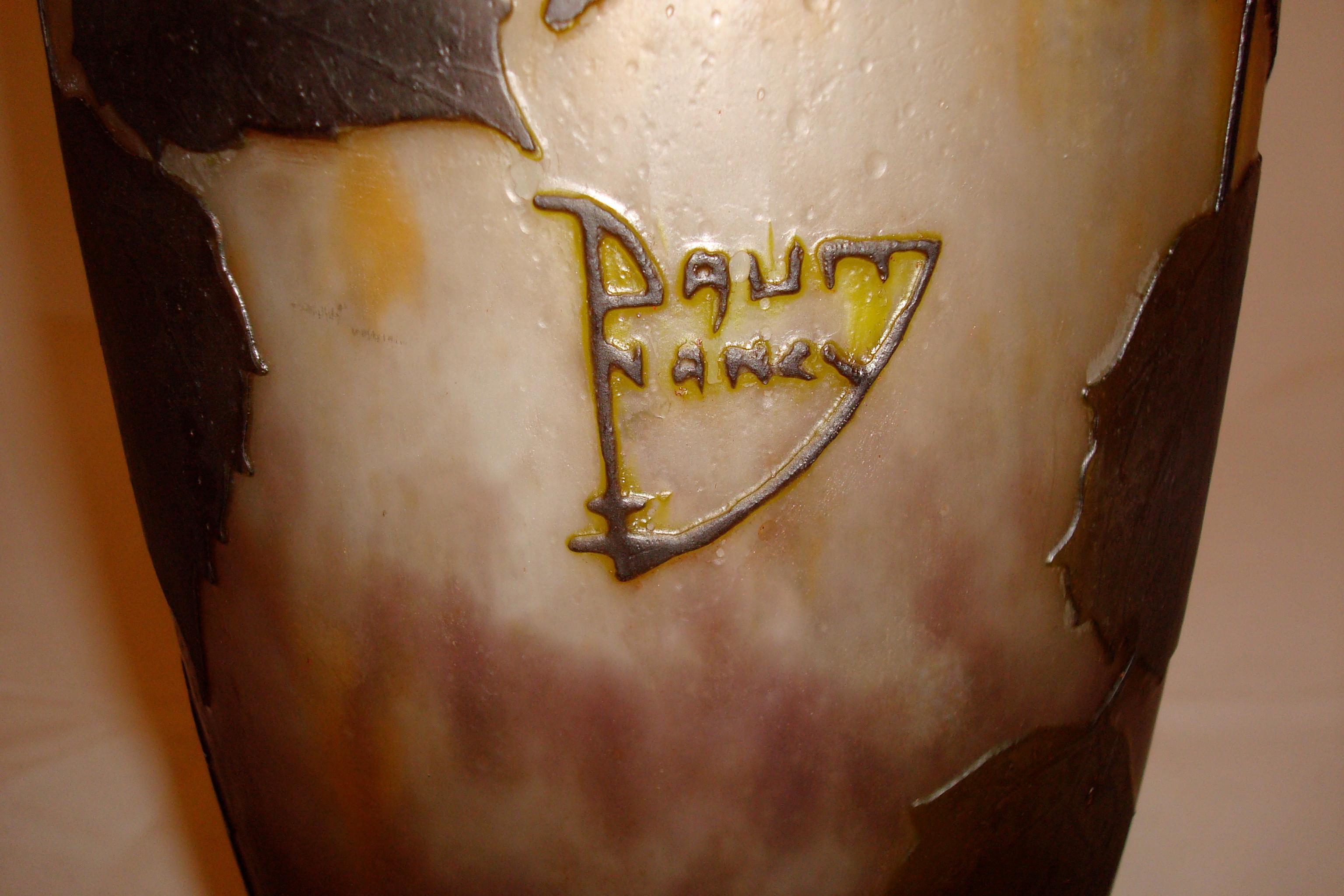 French Vase Daum Nancy , France, Style: Jugendstil, Art Nouveau, Liberty, 1910 For Sale