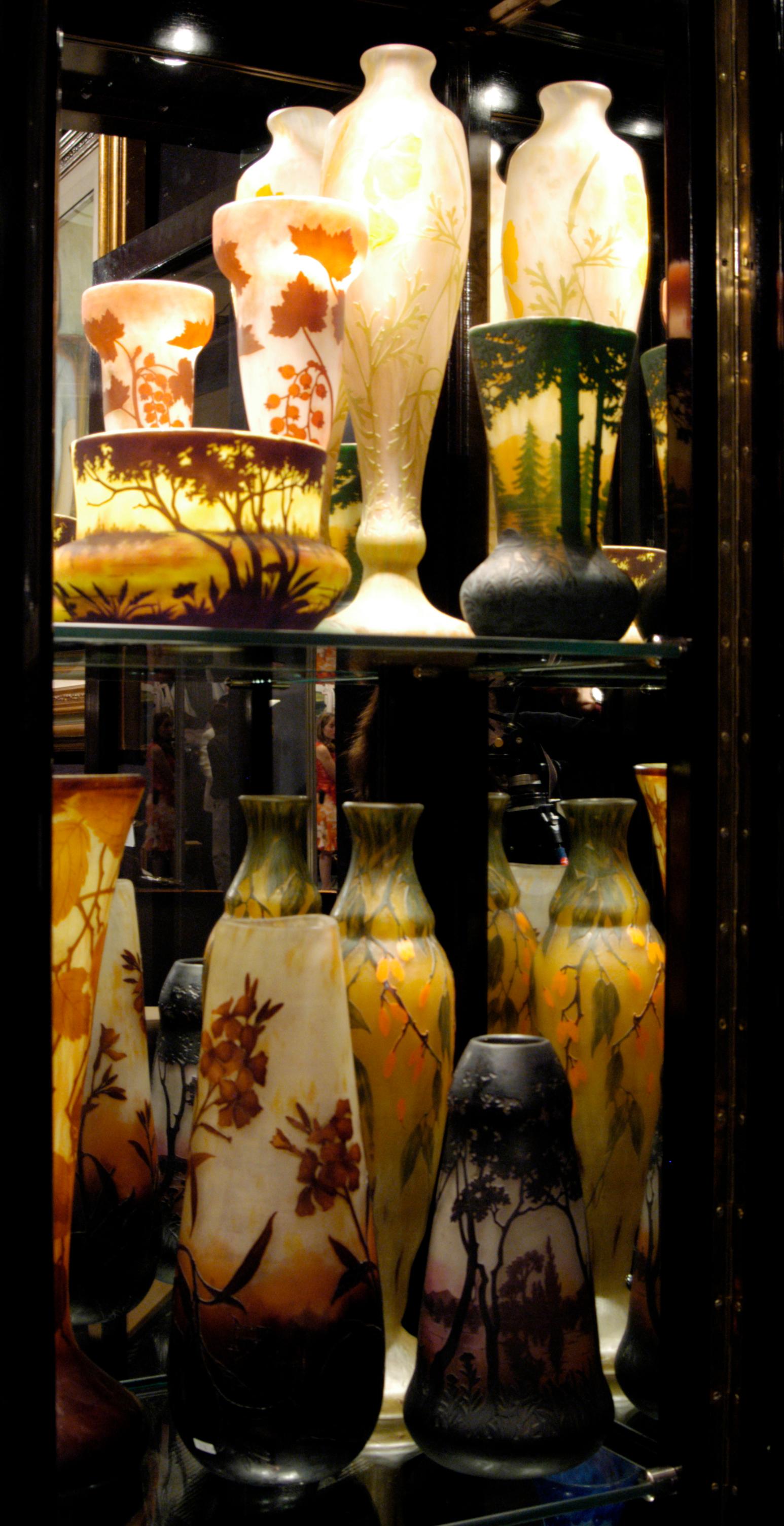 Français Vase, Daum Nancy France, Style : Jugendstil, Art Nouveau, Liberté en vente