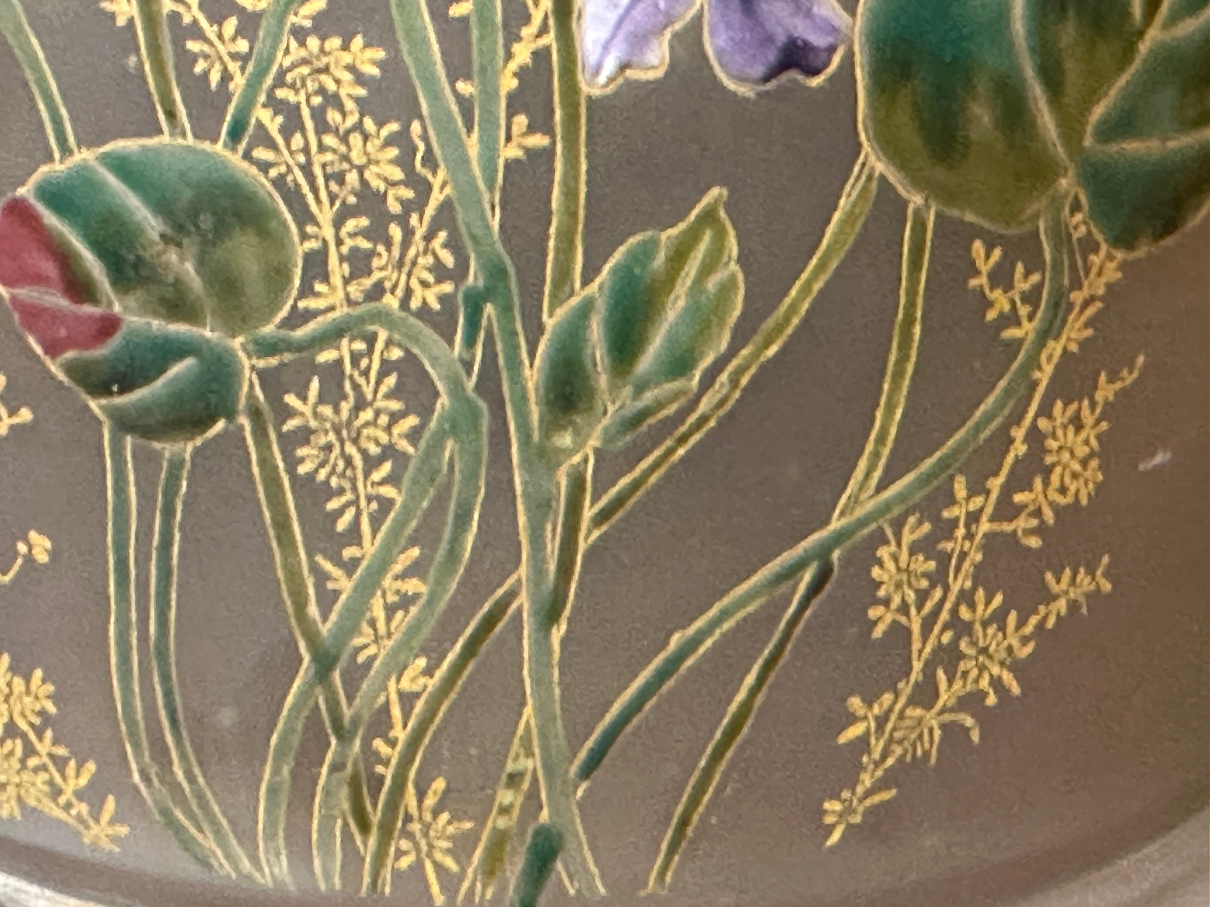 Vase Daum Nancy with enamel, Style: Jugendstil, Art Nouveau, Liberty, France For Sale 2