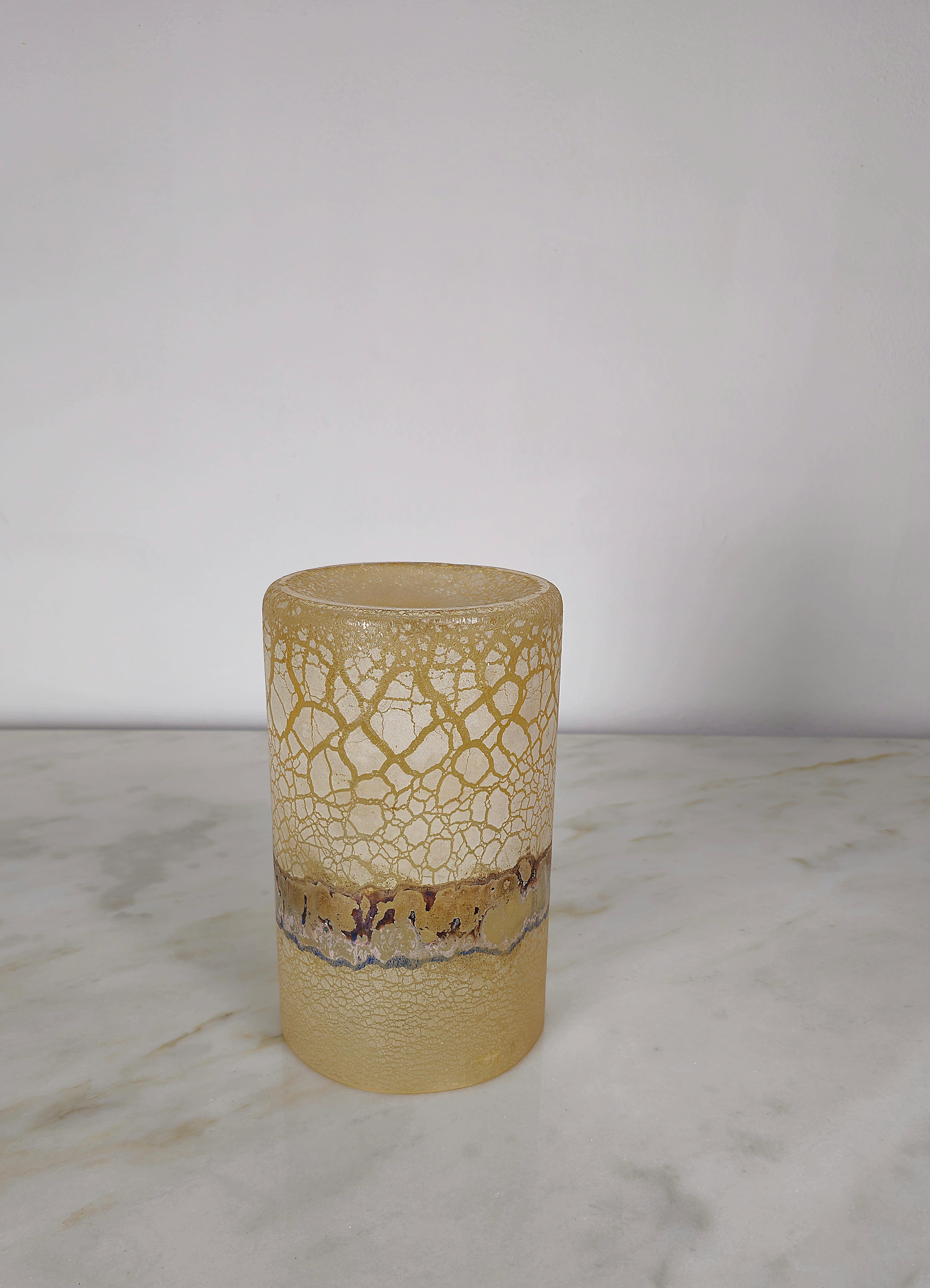 Vase Decorative Object Alfredo Barbini Murano Glass Midcentury Modern Italy 1960 For Sale 4