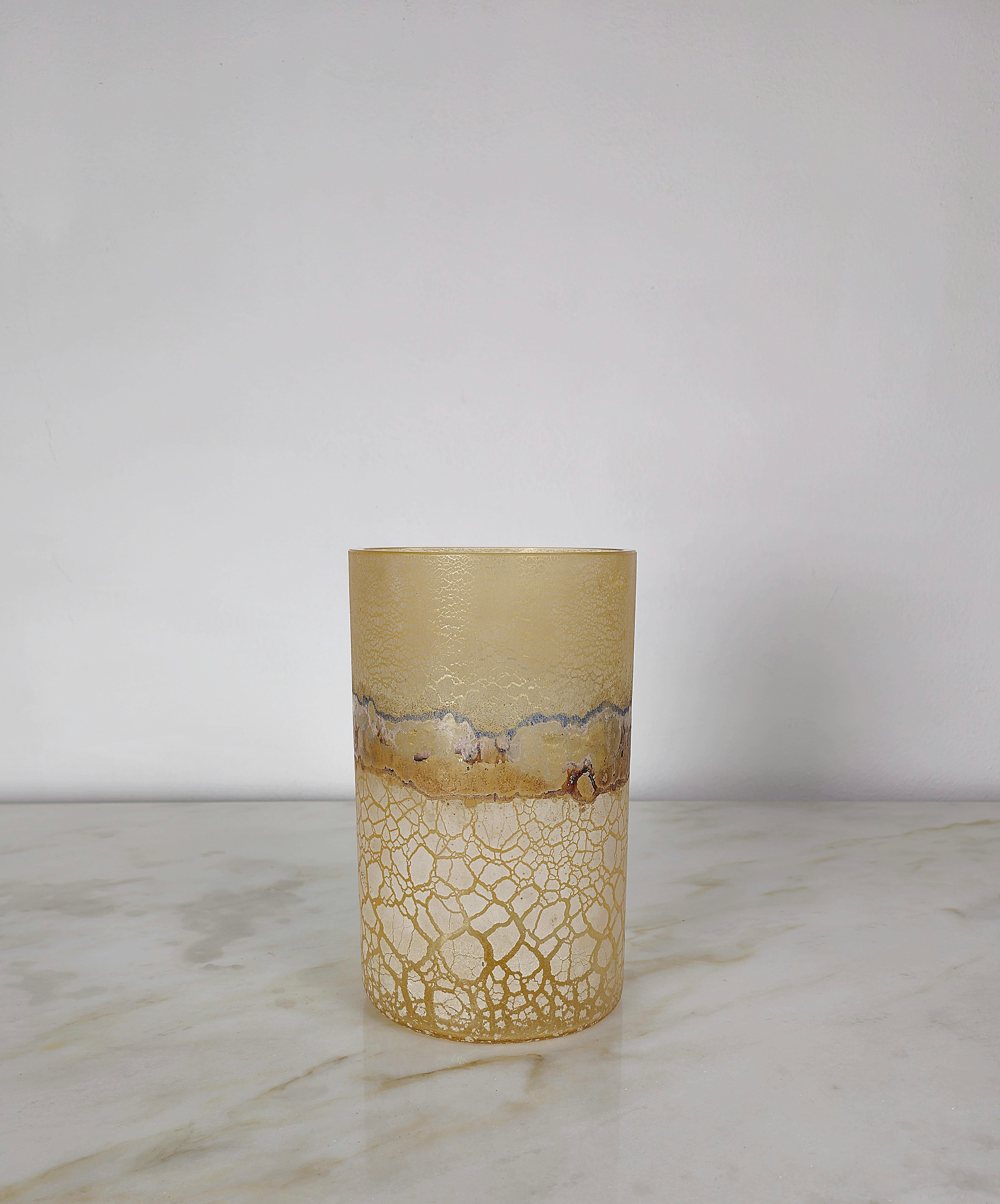 Vase Decorative Object Alfredo Barbini Murano Glass Midcentury Modern Italy 1960 For Sale 3