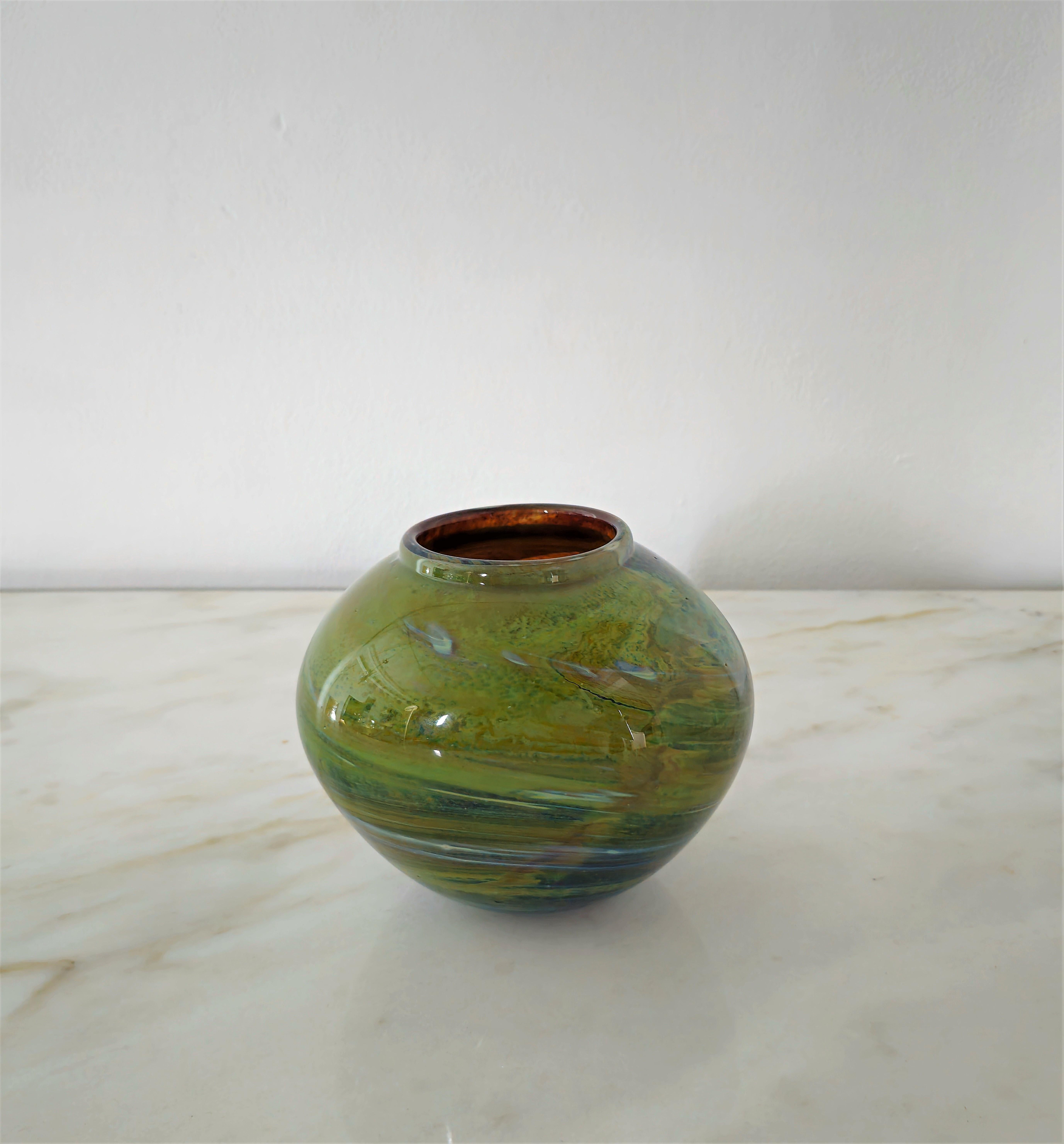 Vase Decorative Object Barovier & Toso Murano Glass Midcentury Italy 1960s For Sale 3