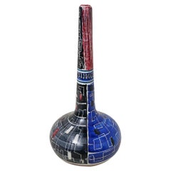 Vase Decorative Object Ceramic Enamelled Midcentury Italian Design 1970s