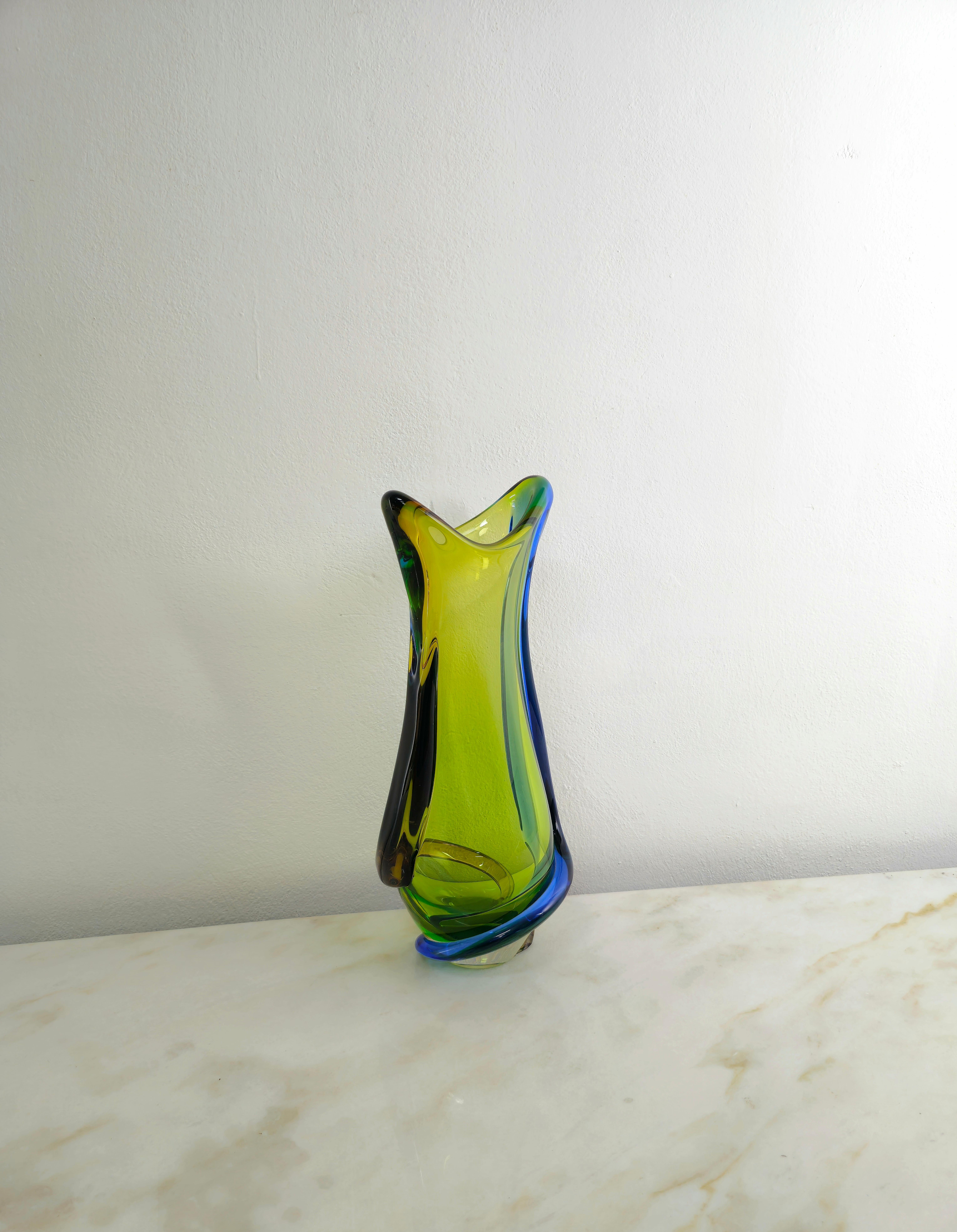 Vase Decorative Object Murano Glass Attributed to Flavio Poli Midcentury 1970s For Sale 6