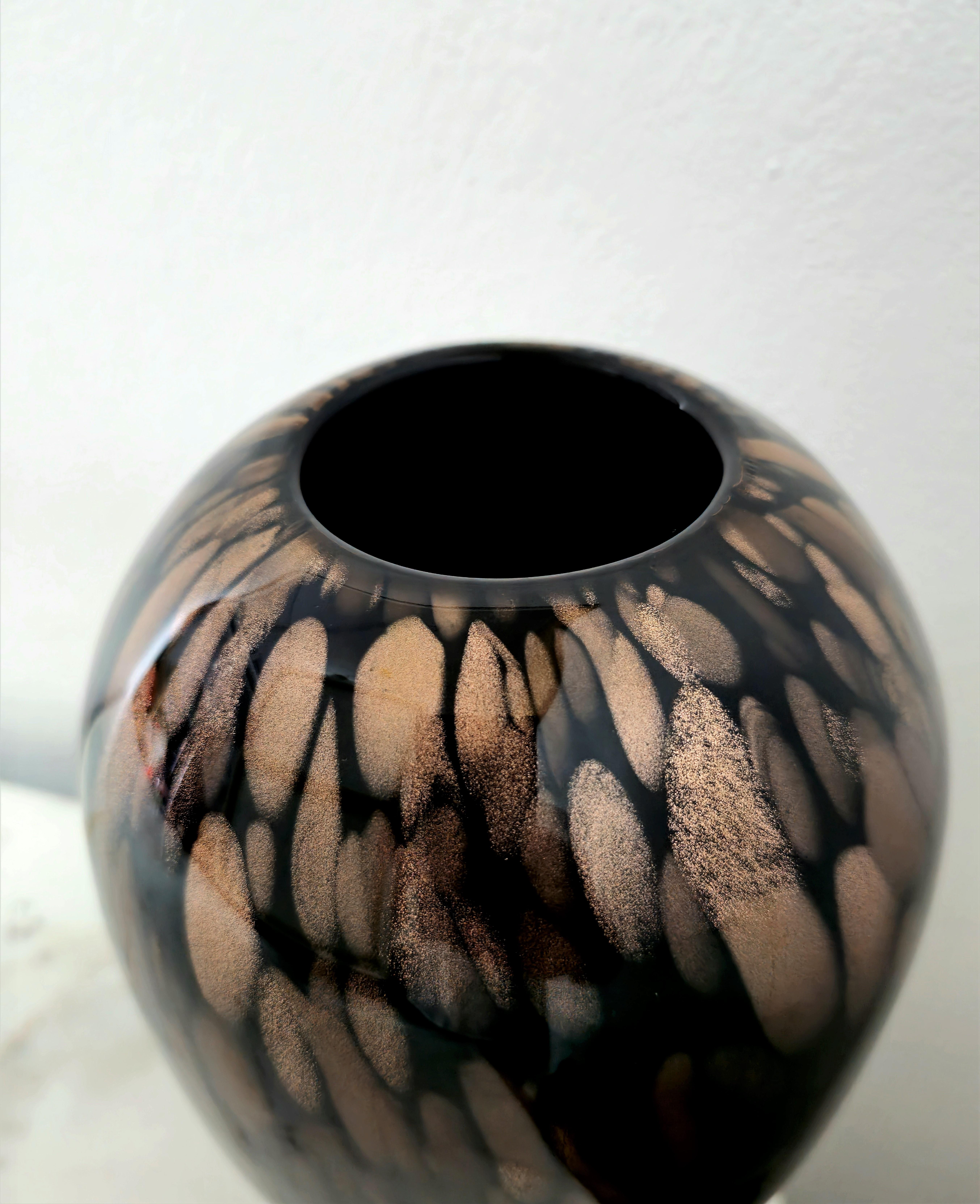 Mid-Century Modern Vase Decorative Object Murano Glass Vincenzo Nason Midcentury Modern Italy 1960s For Sale