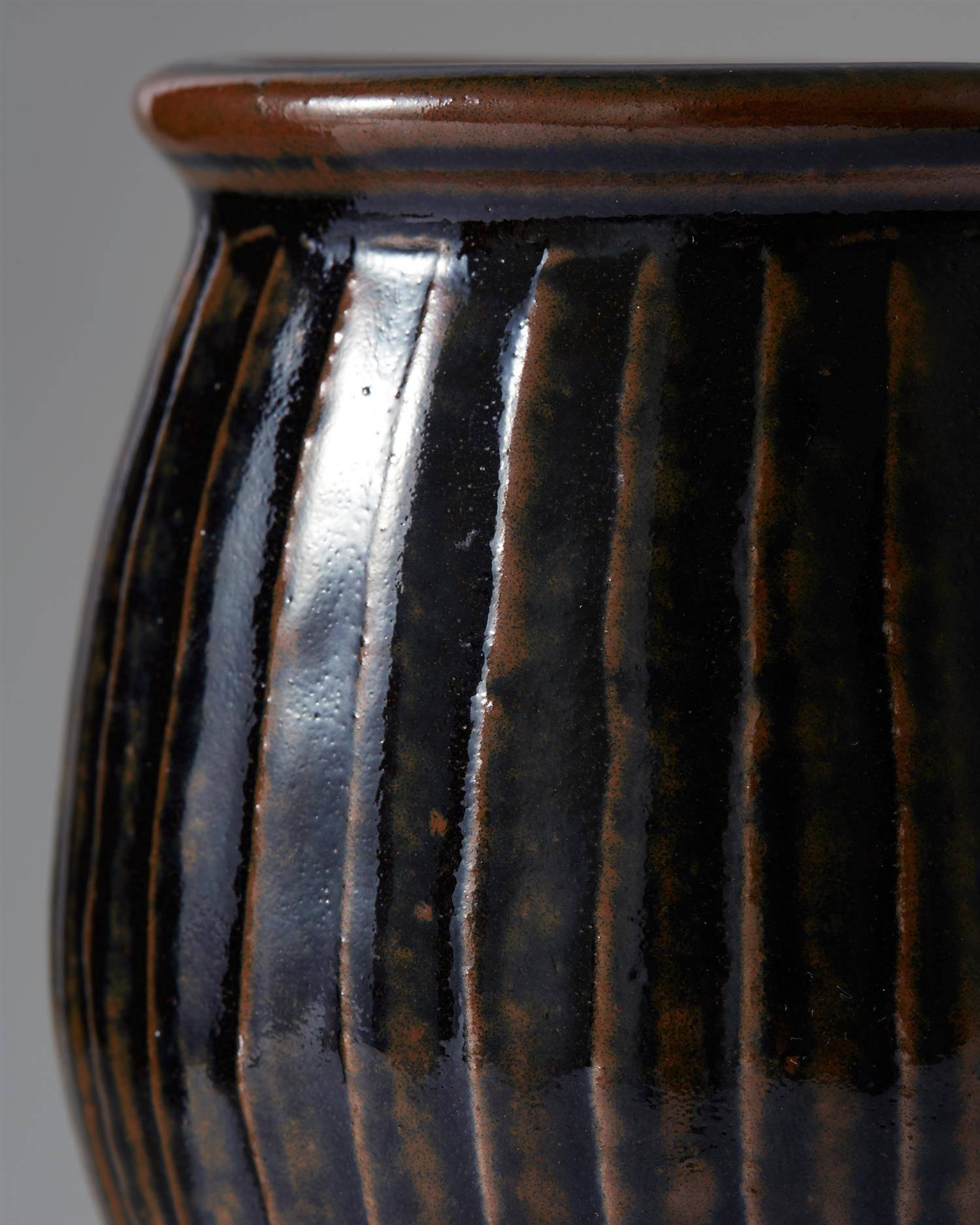 Mid-Century Modern Vase Designed by Bernard Leach for St Ives Pottery, England, 1950s