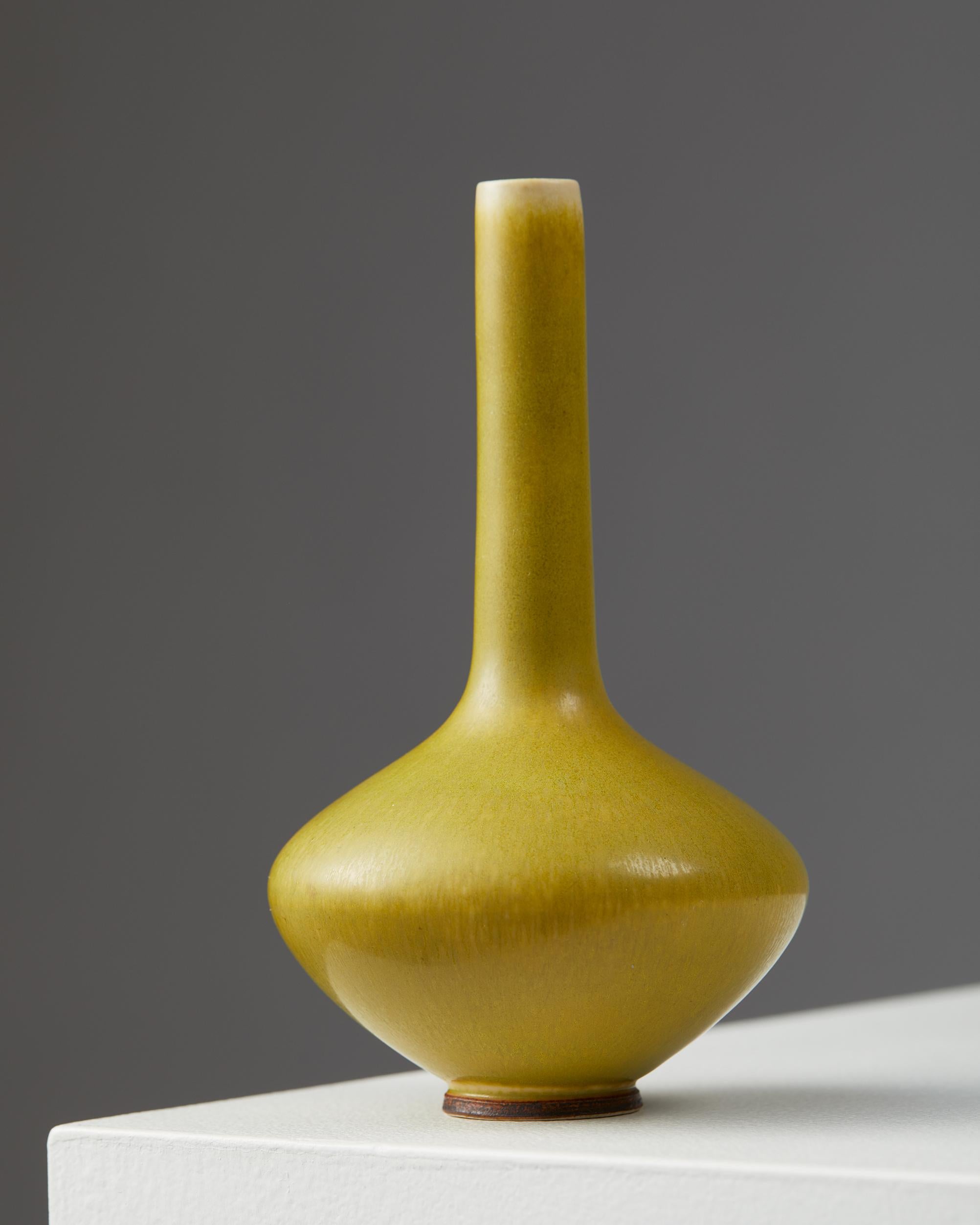 Mid-Century Modern Vase Designed by Berndt Friberg for Gustavsberg, Sweden, 1950's