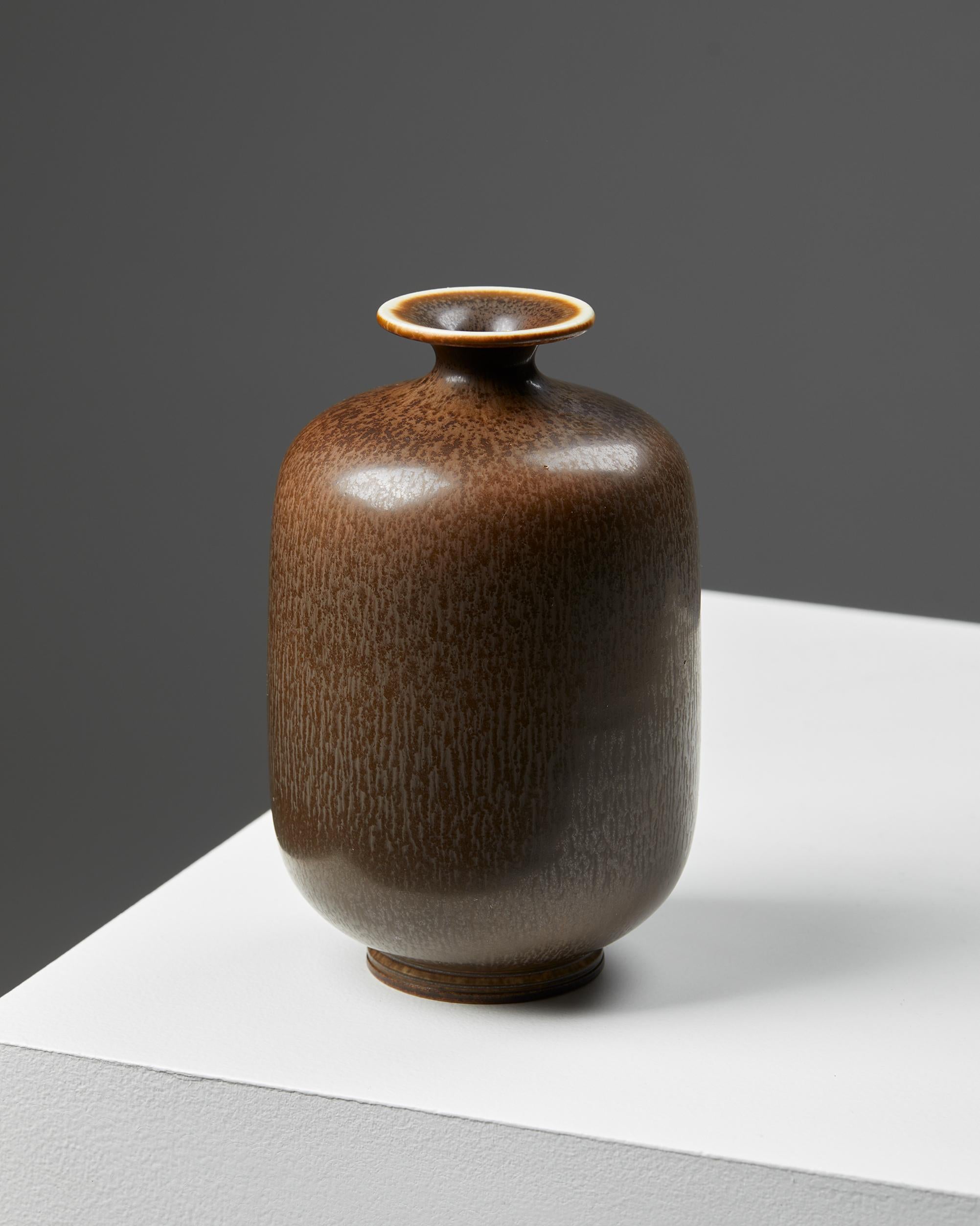 Mid-Century Modern Vase Designed by Berndt Friberg for Gustavsberg, Sweden, 1950s