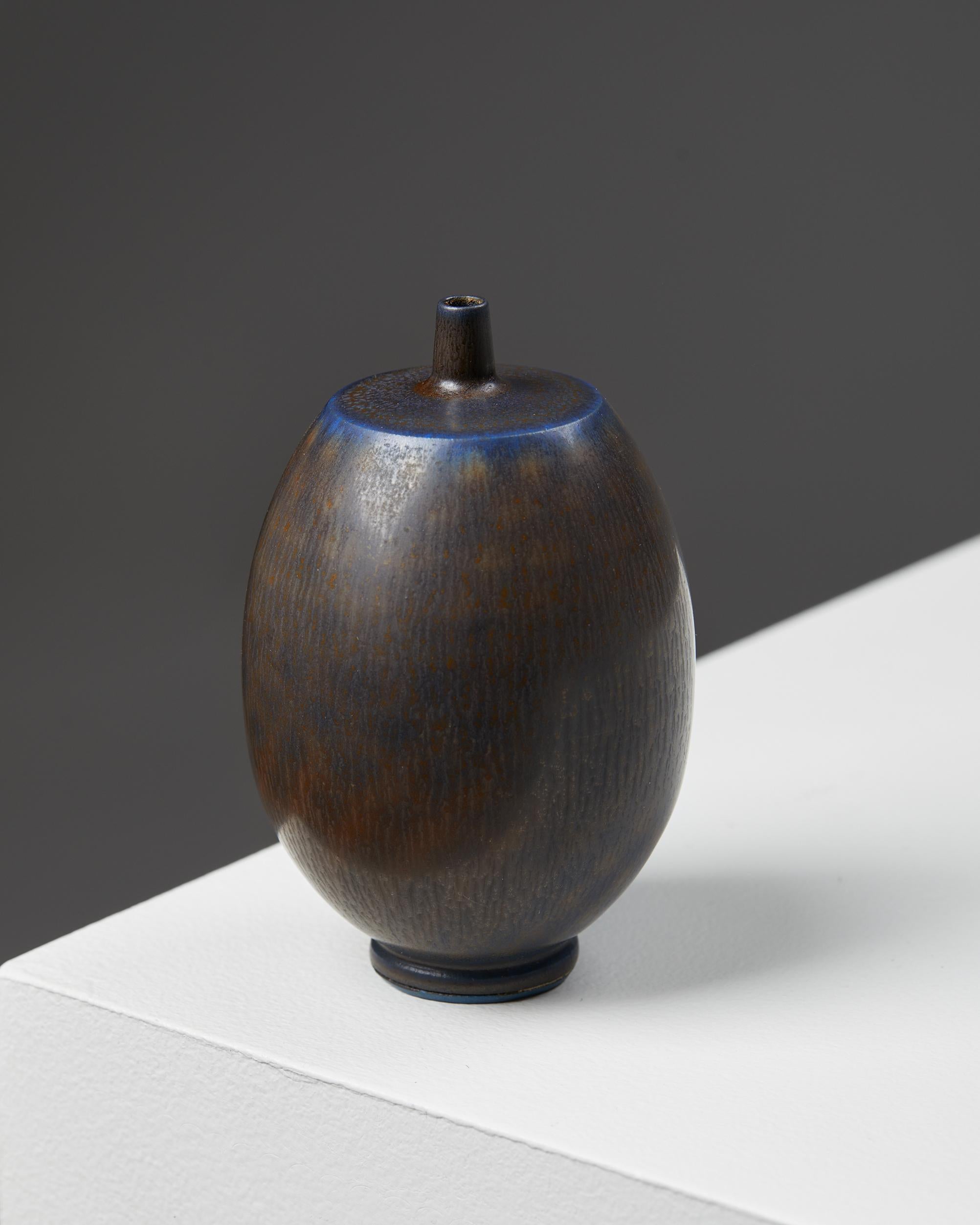 Mid-Century Modern Vase Designed by Berndt Friberg for Gustavsberg, Sweden, 1950s