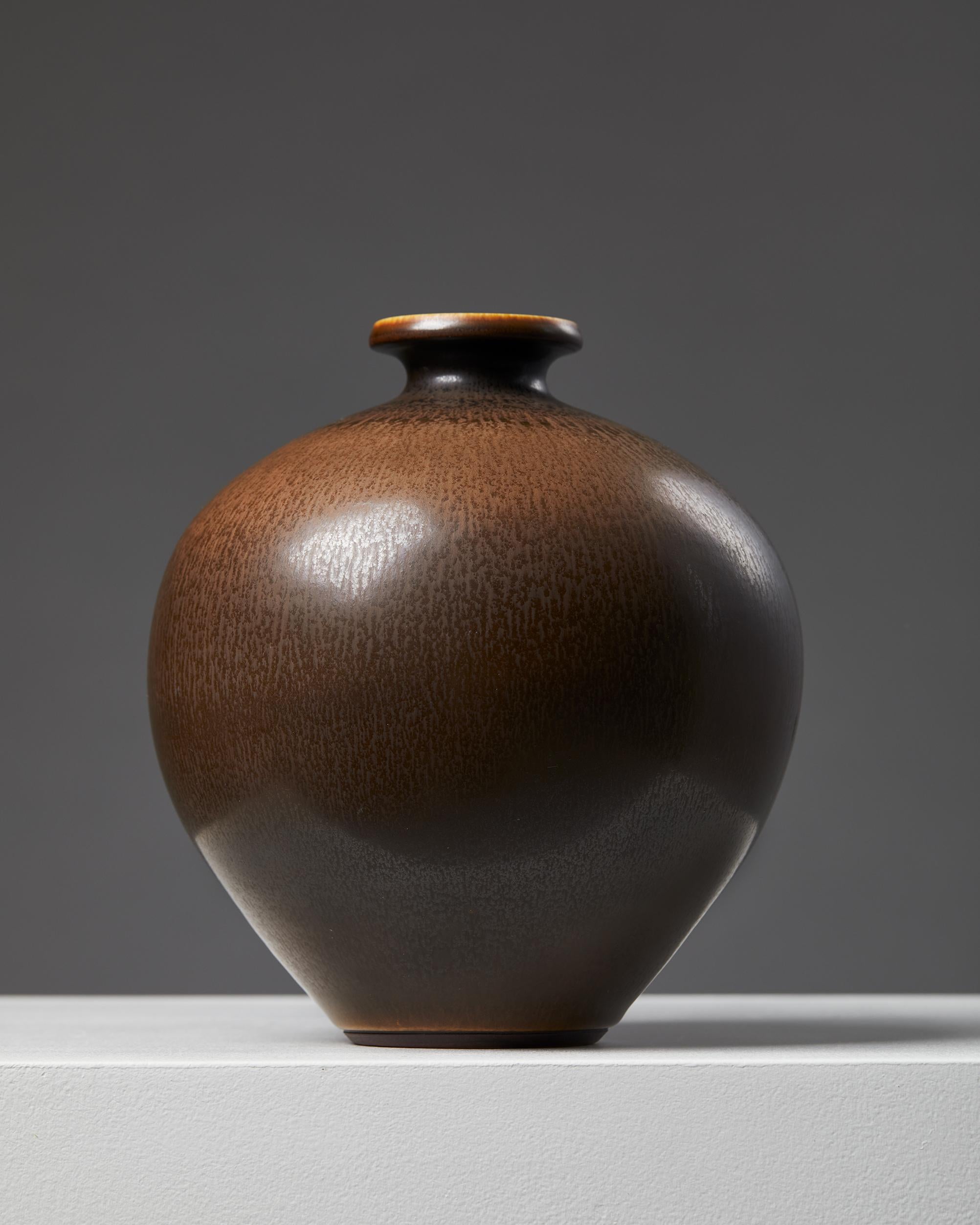 Swedish Vase Designed by Berndt Friberg for Gustavsberg, Sweden, 1950’s For Sale