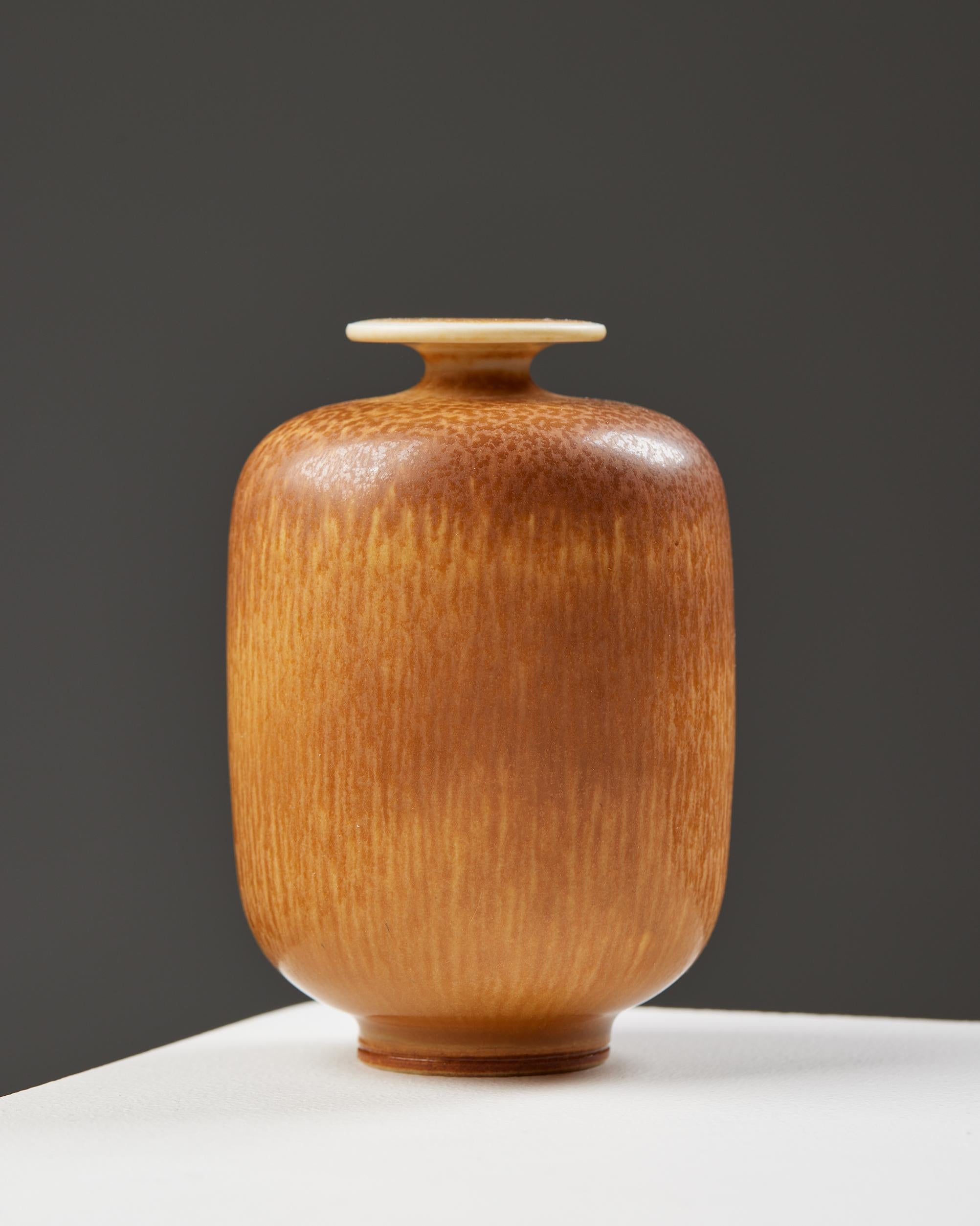 Swedish Vase designed by Berndt Friberg for Gustavsberg, Sweden. 1950s.