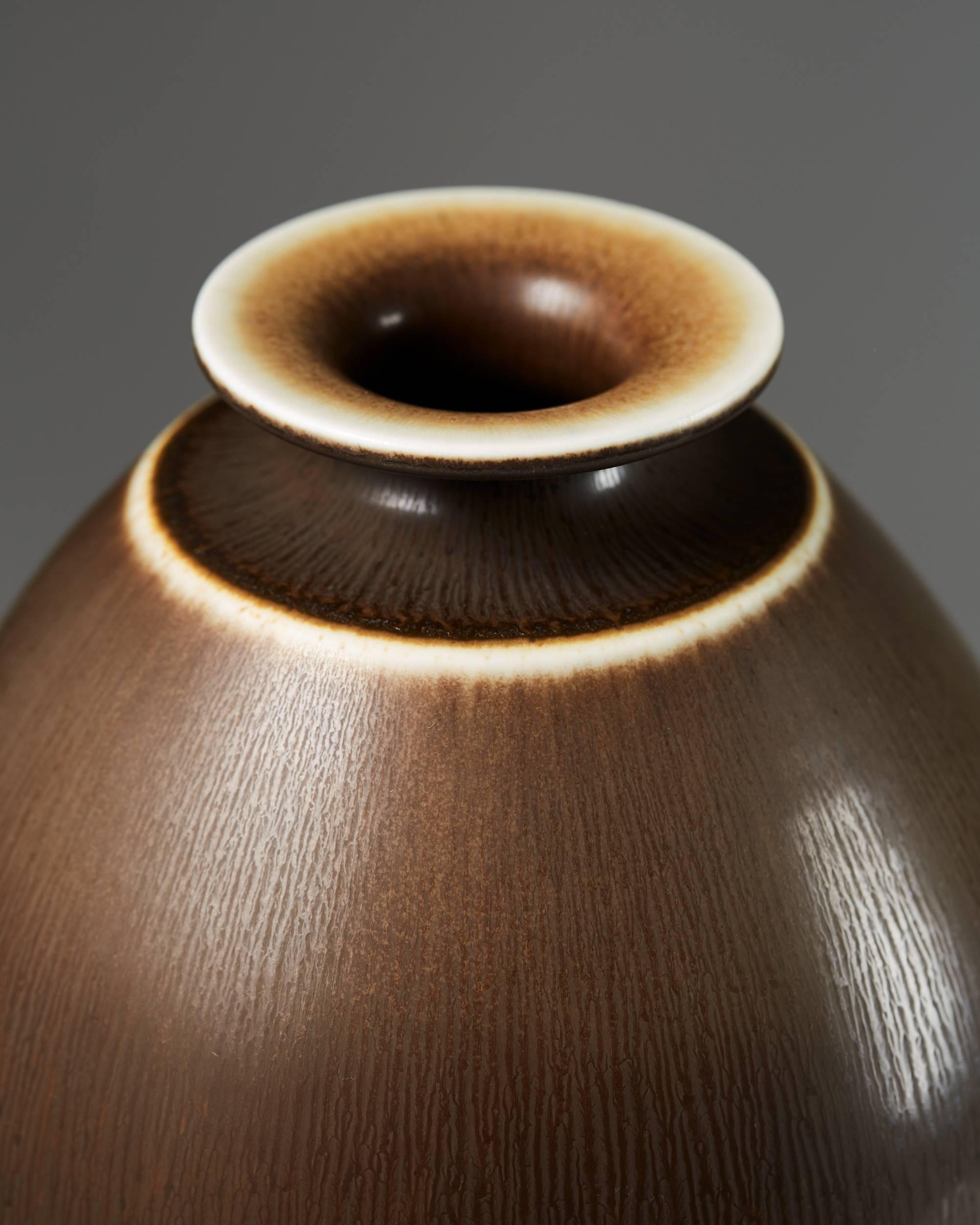 Scandinavian Modern Vase Designed by Berndt Friberg for Gustavsberg, Sweden, 1963