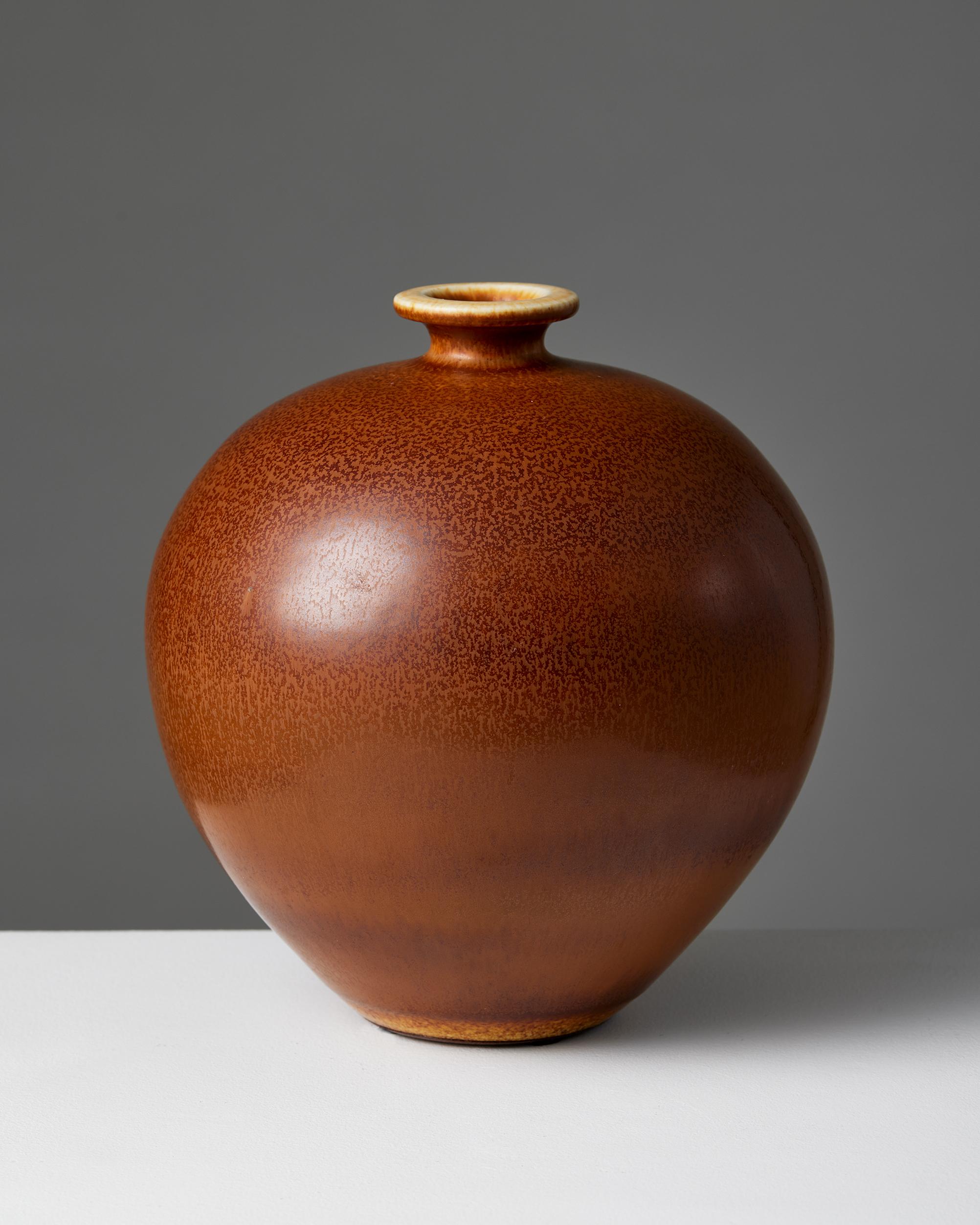 Mid-Century Modern Vase Designed by Berndt Friberg for Gustavsberg, Sweden, 1969