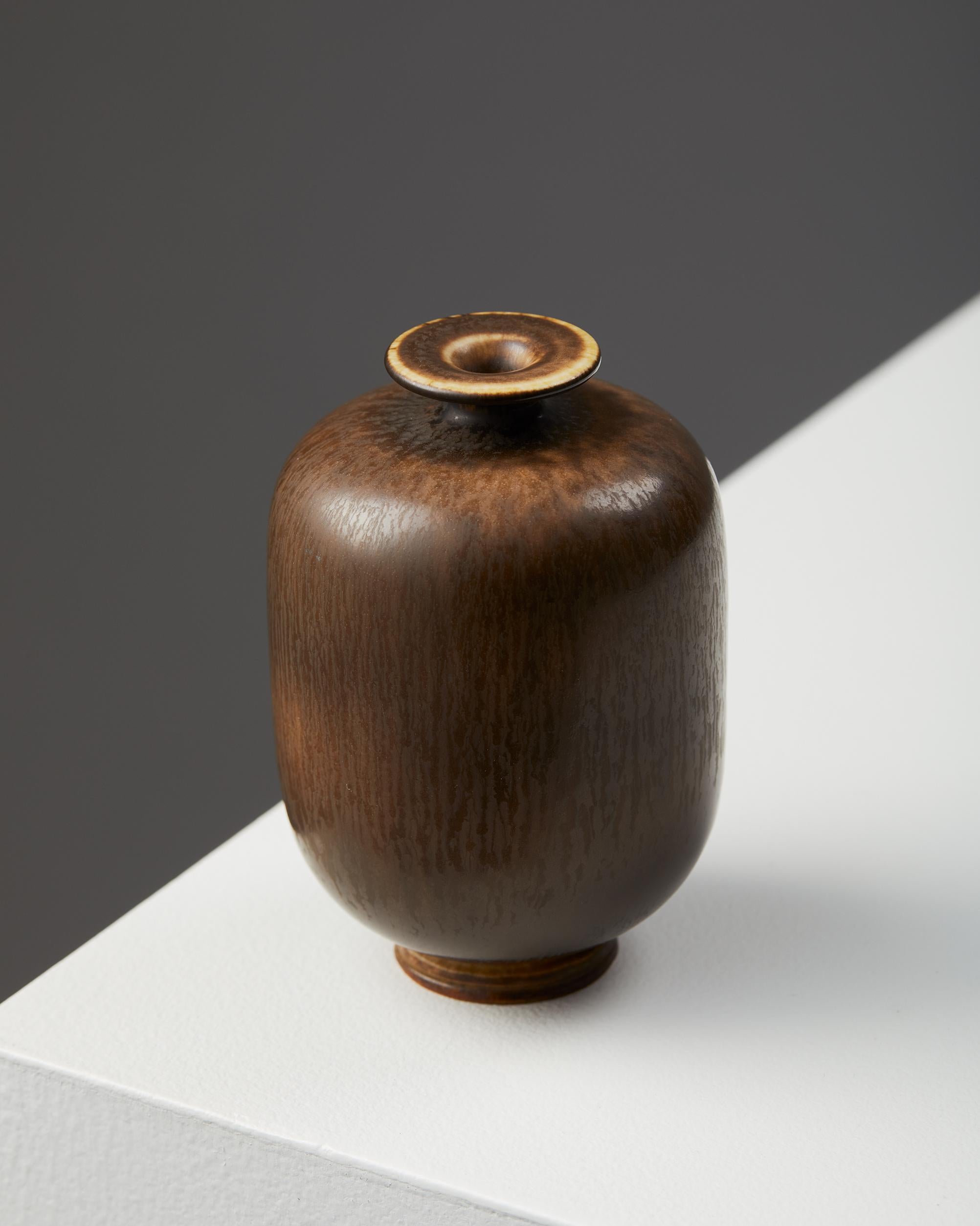 Mid-Century Modern Vase Designed by Berndt Friberg for Gustavsberg, Sweden, 1972