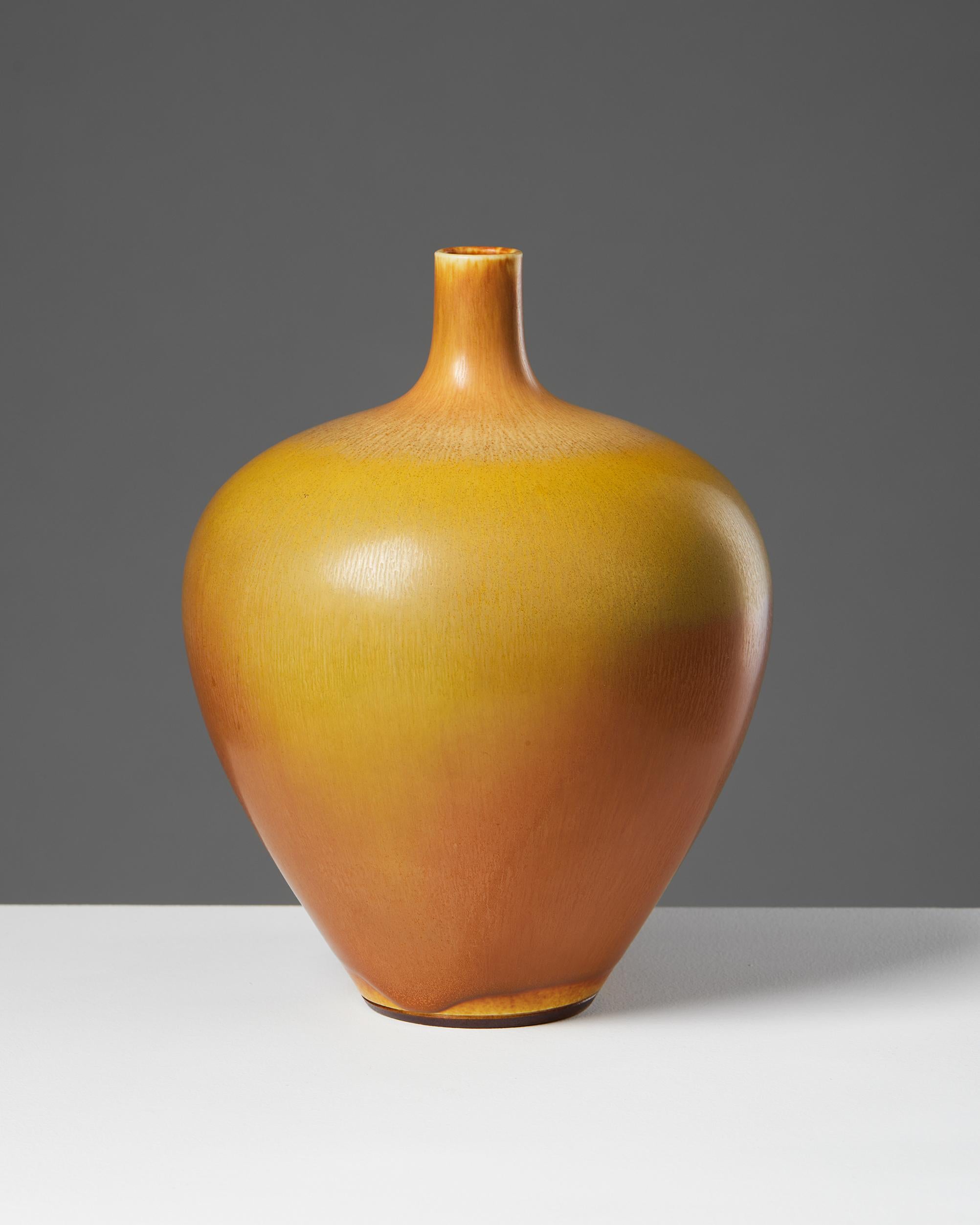 Mid-Century Modern Vase Designed by Berndt Friberg for Gustavsberg, Sweden, 1977