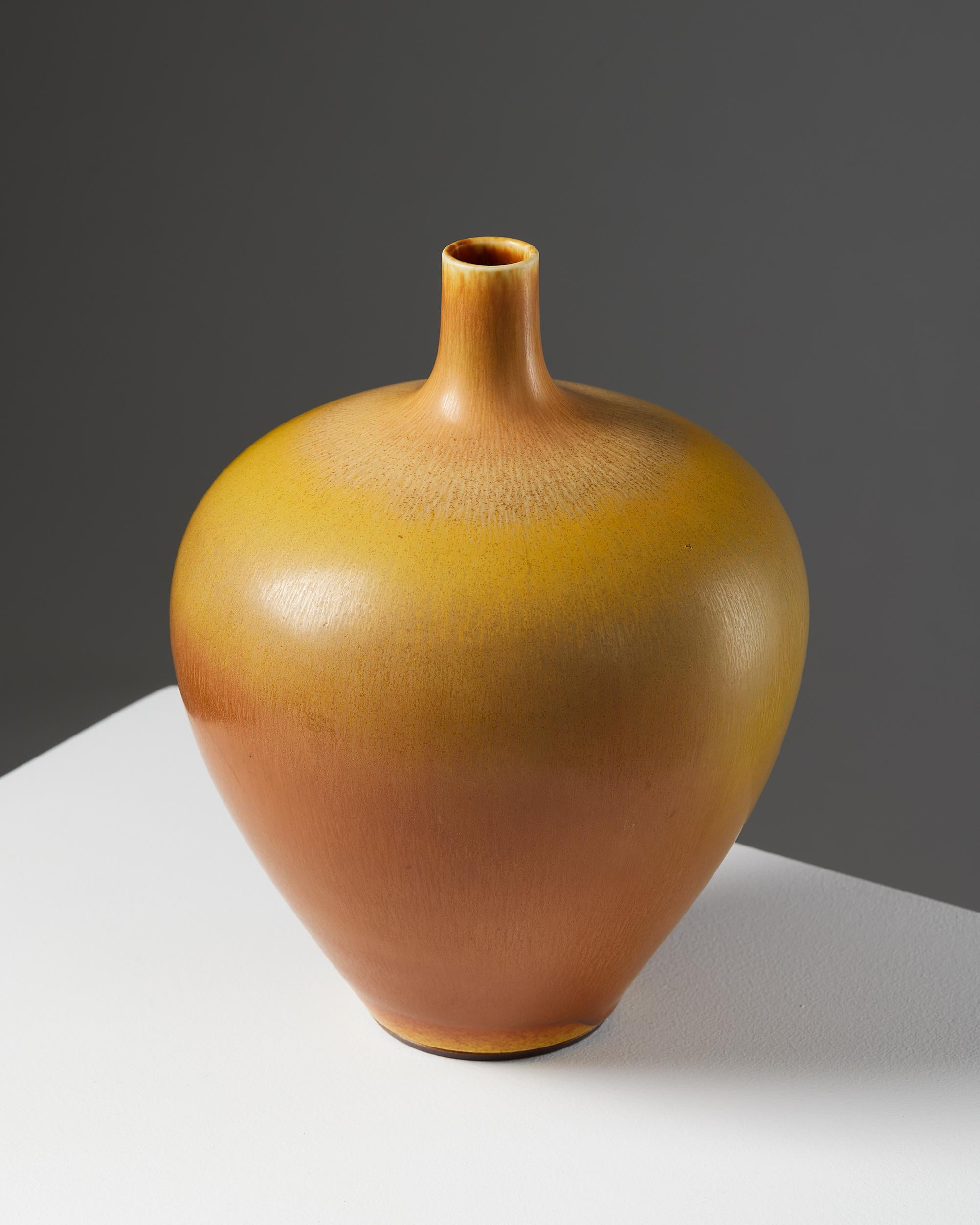 Vase Designed by Berndt Friberg for Gustavsberg, Sweden, 1977 In Good Condition In Stockholm, SE