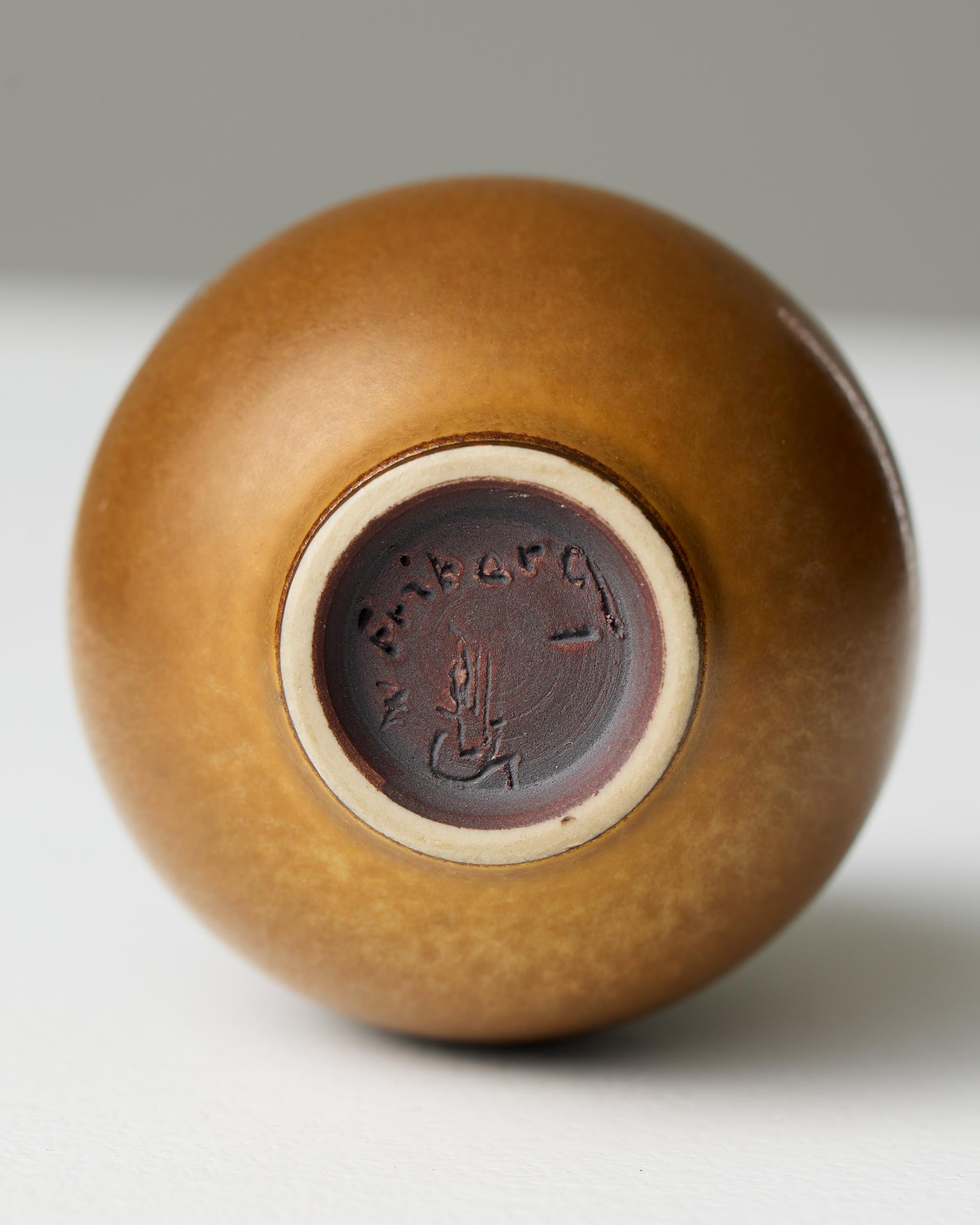 Vase conçu par Berndt Friberg, Rörstrand Suède, 1955 en vente 1